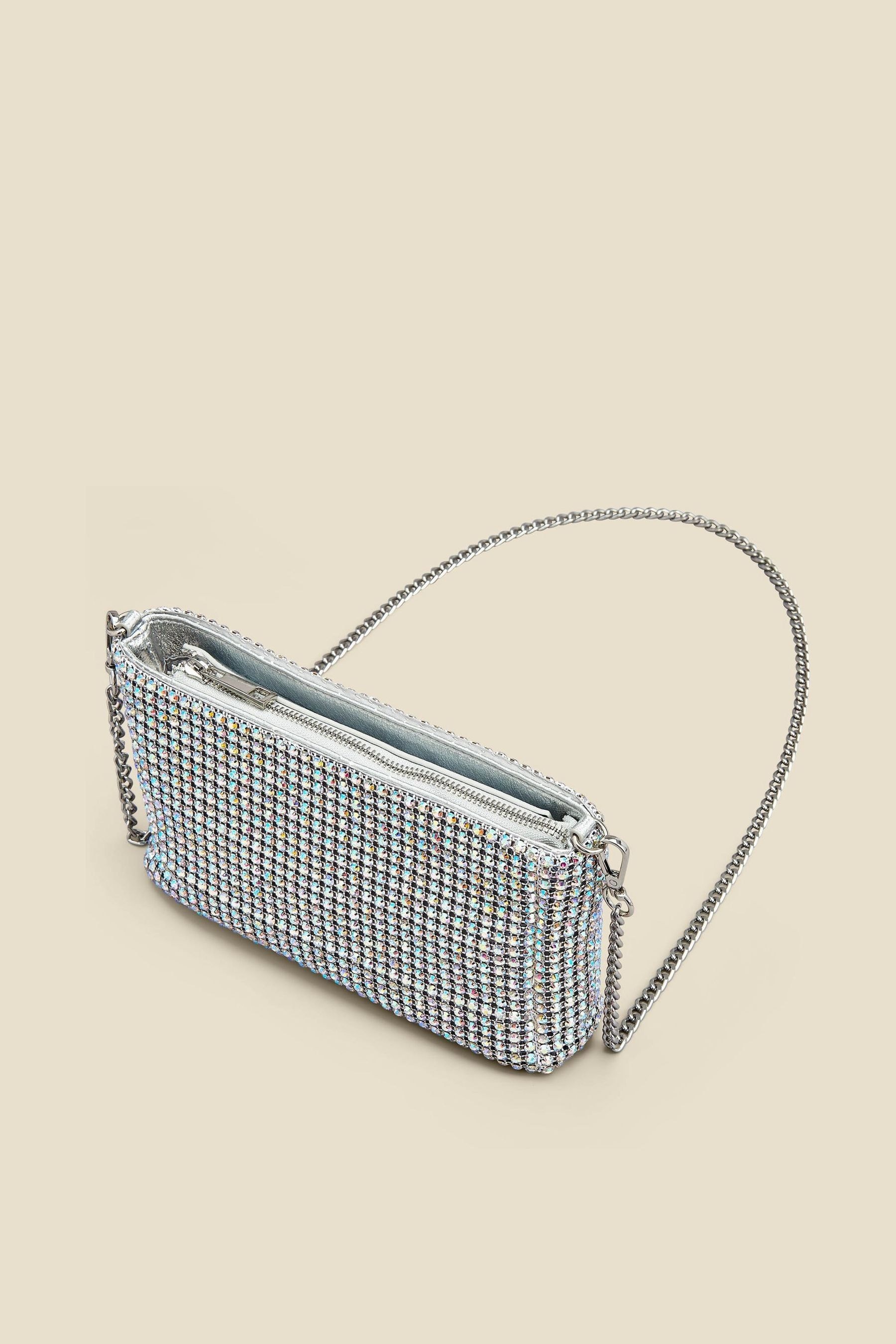 Buy Sosandar Metallic Rhinestone Clutch Bag from the Next UK online shop