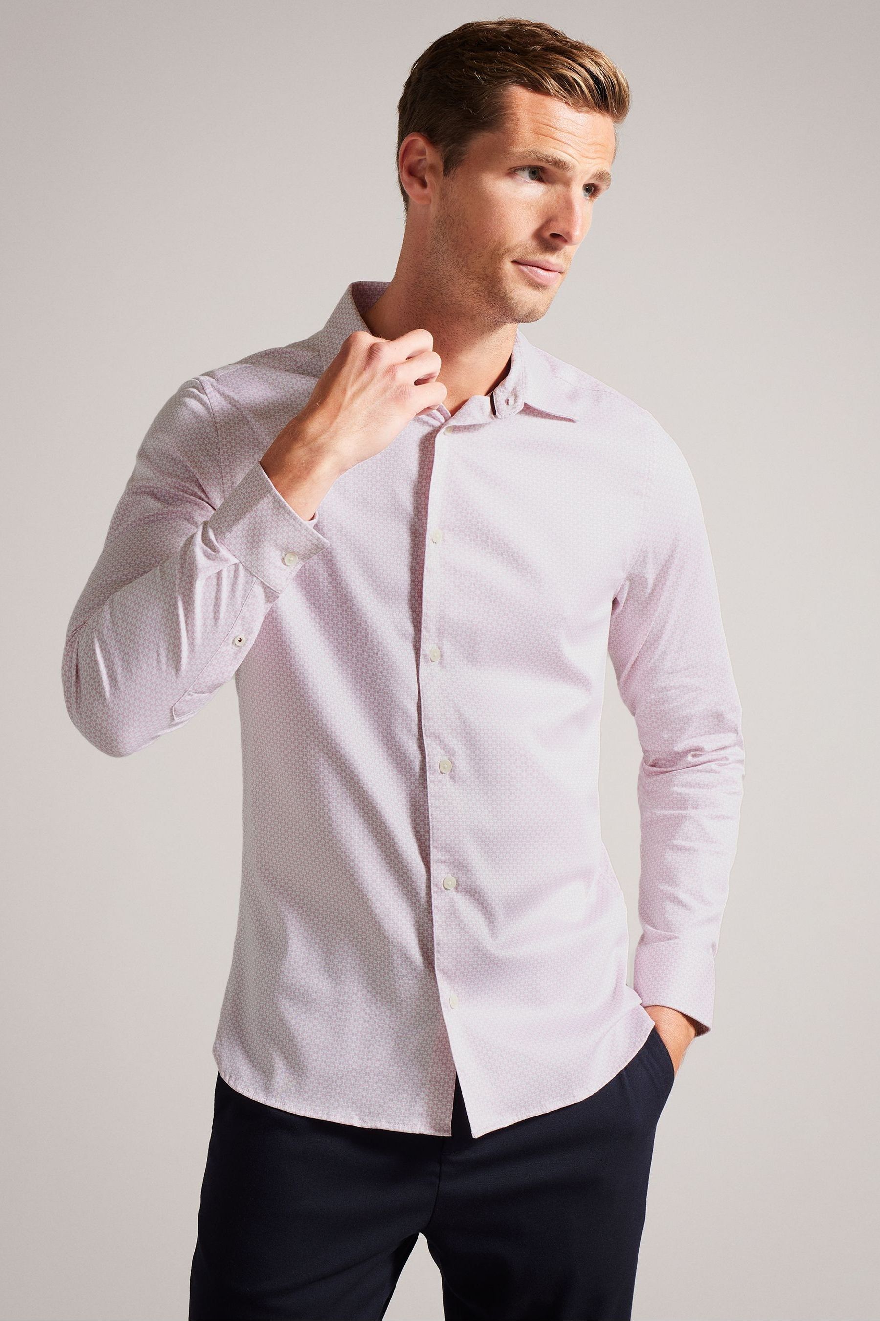 Buy Ted Baker Pink Faenza Geo Shirt from the Next UK online shop