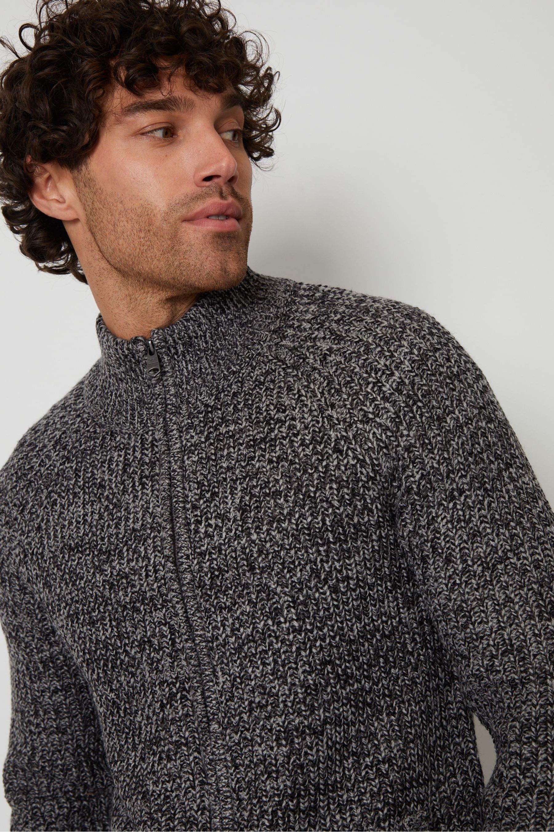 Buy Threadbare Grey Zip Through Cardigan from the Next UK online shop