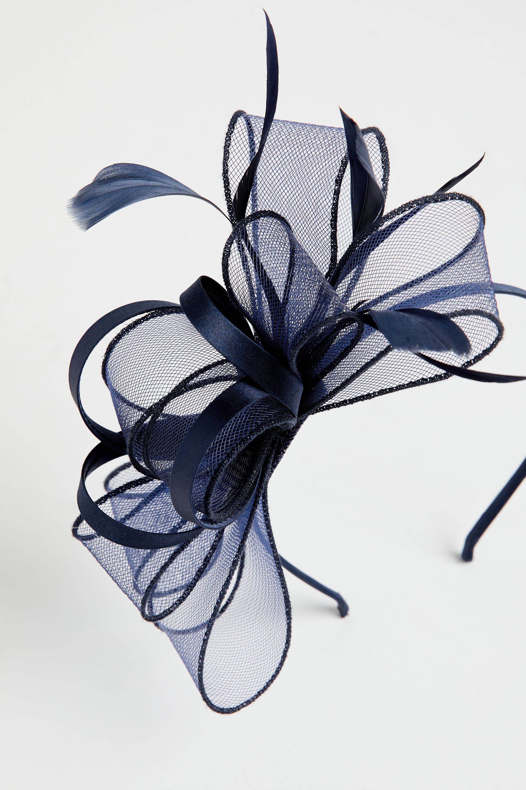 Buy Lipsy Navy Blue Bow Fascinator Headband from Next Ireland