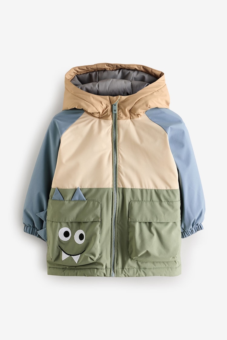 Blue/Neutral Shower Resistant Coat (3mths-7yrs) - Image 1 of 1