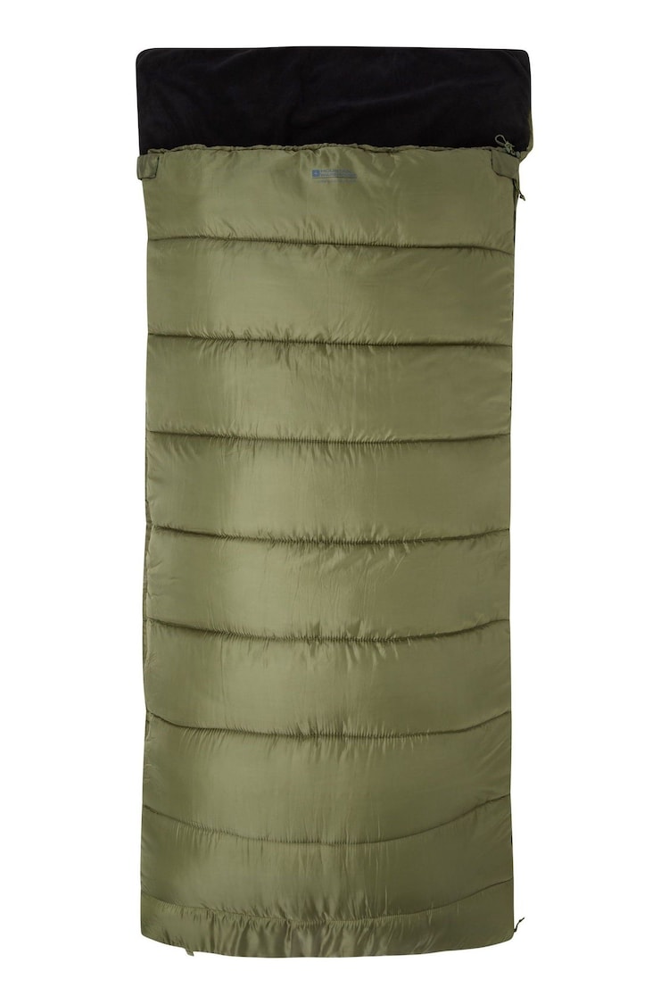 Mountain Warehouse Green Sutherland Fleece Lined Fishing Style Sleeping Bag - Image 1 of 1