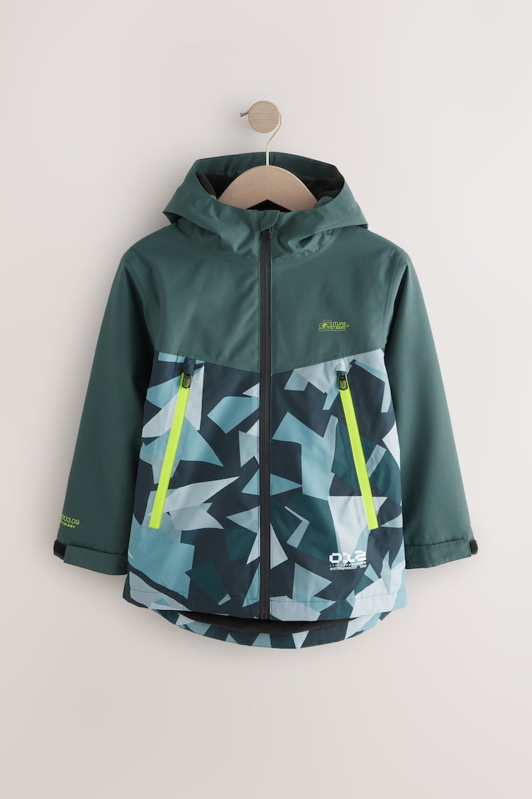 Khaki Green Waterproof Fleece Hooded Lined Coat (3-17yrs) - Image 1 of 1