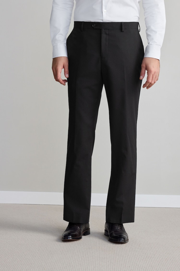 أسود - Regular Fit Signature Nova Fides Wool Trousers - صورة 1 من 1