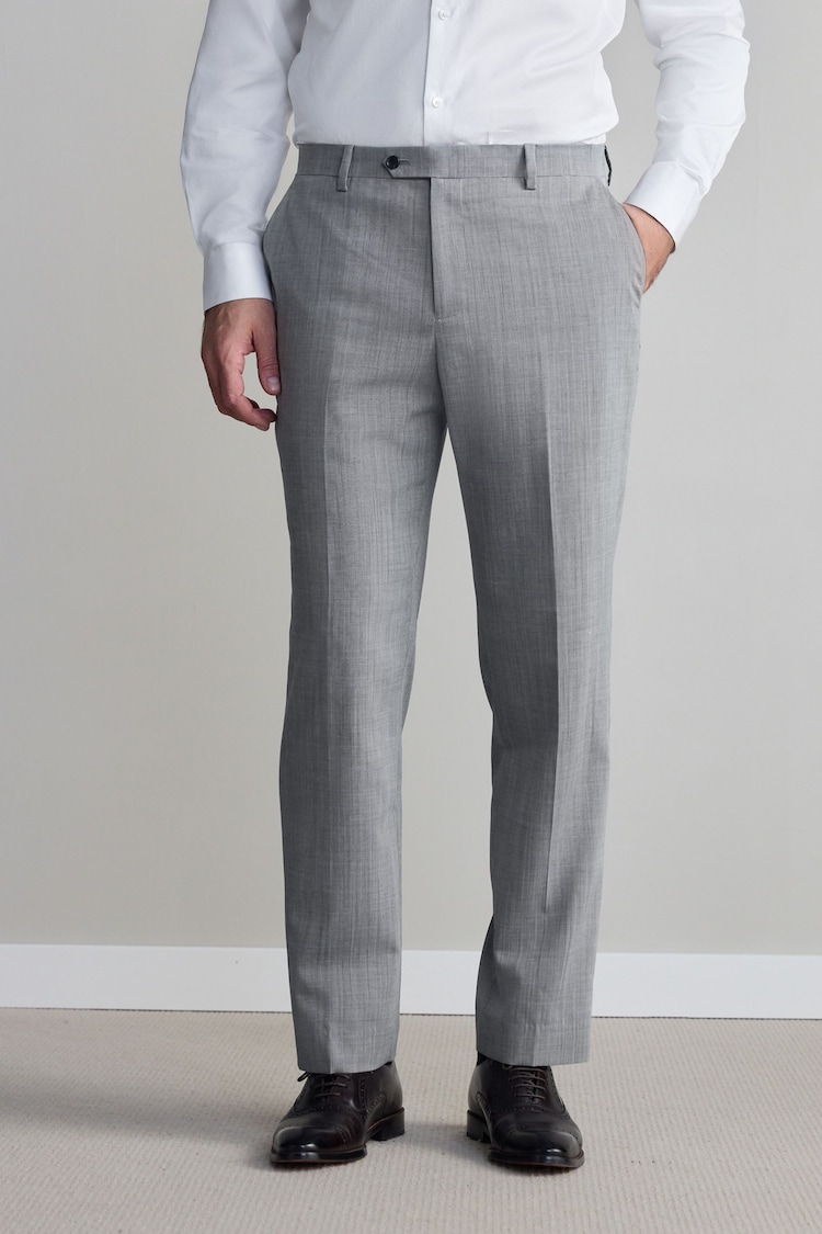 رمادي - Regular Fit Signature Nova Fides Wool Trousers - صورة 1 من 1