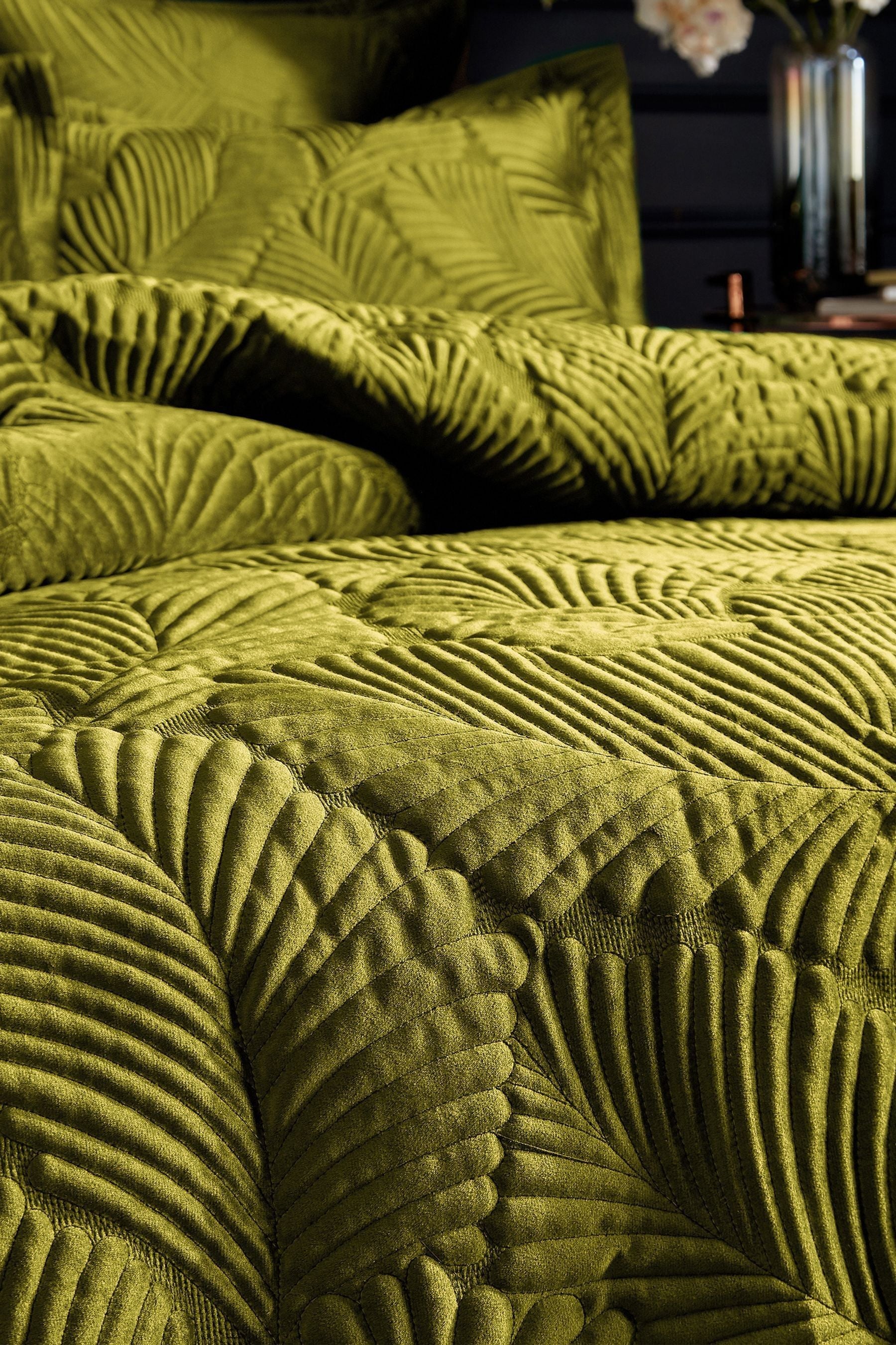 Paoletti Copertura Palmeria Piumino e Federa Set, Smeraldo, re