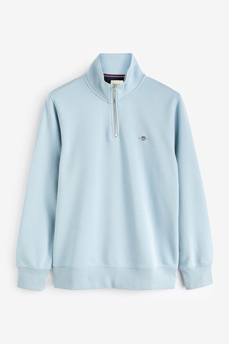 GANT Navy Blue Shield Half Zip Sweatshirt - Image 1 of 1