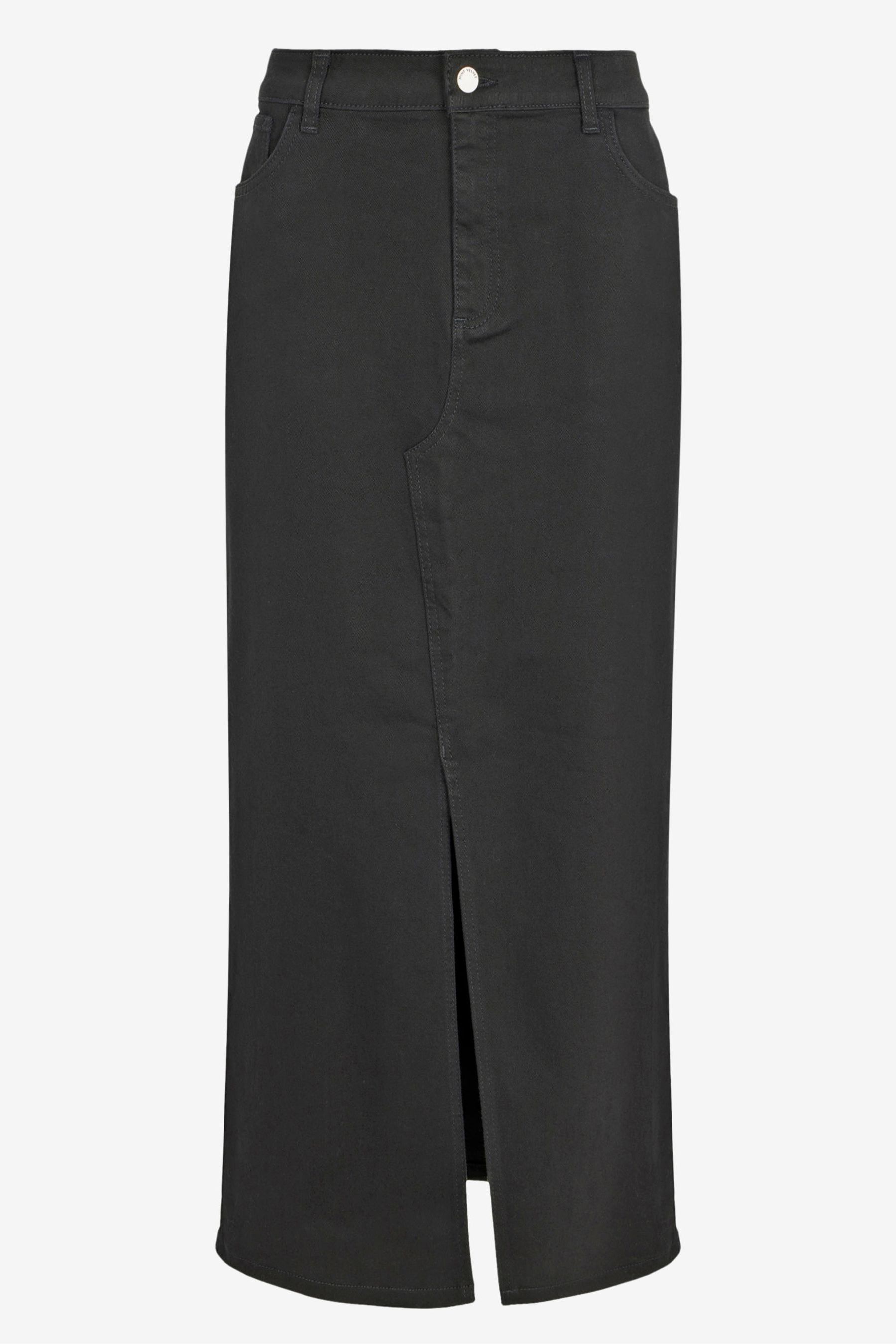 Buy Mint Velvet Black Denim Midi Skirt from the Next UK online shop