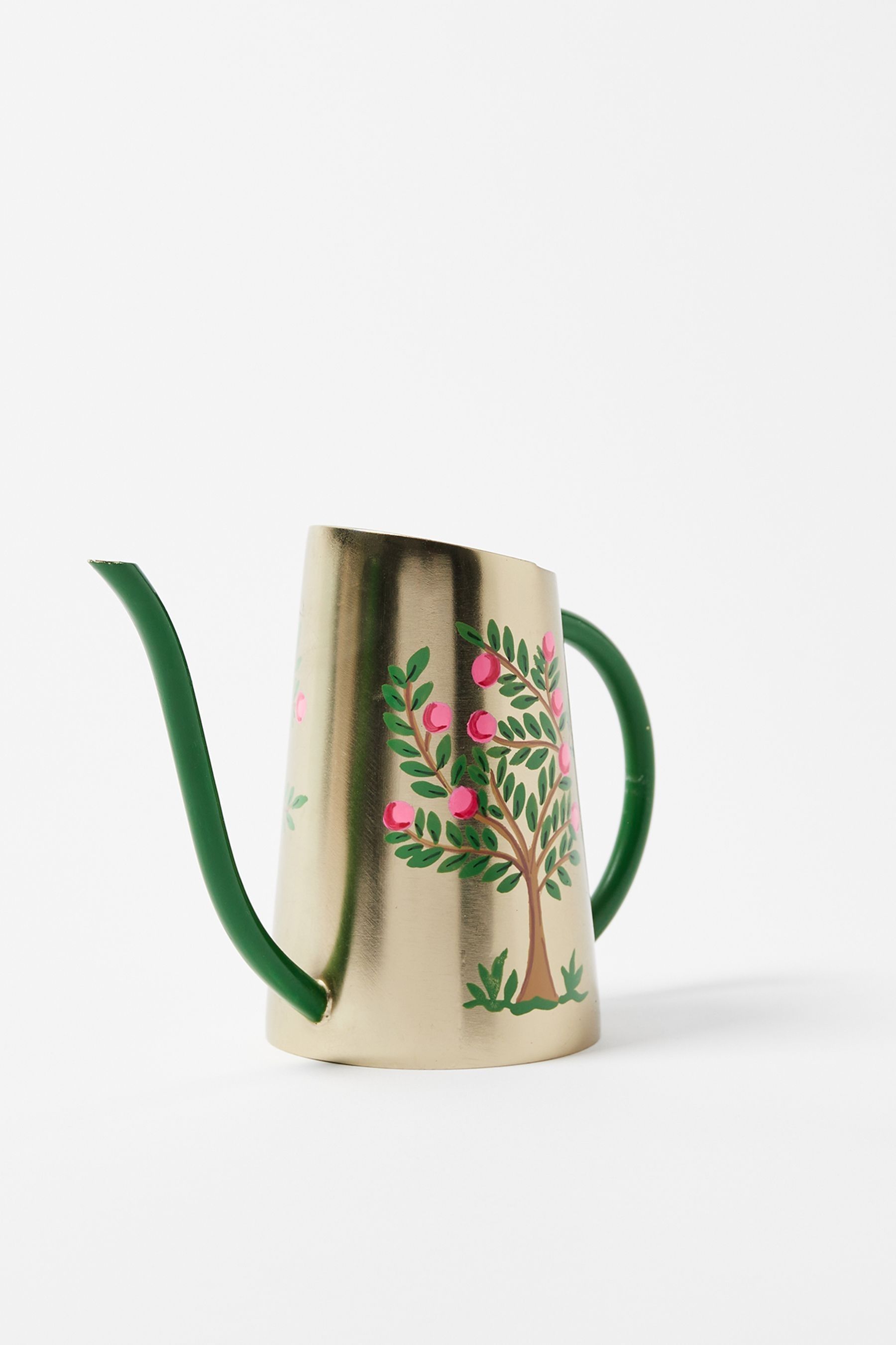 Buy Oliver Bonas Gold Metal Painted Tree Metal Watering Can Vase from