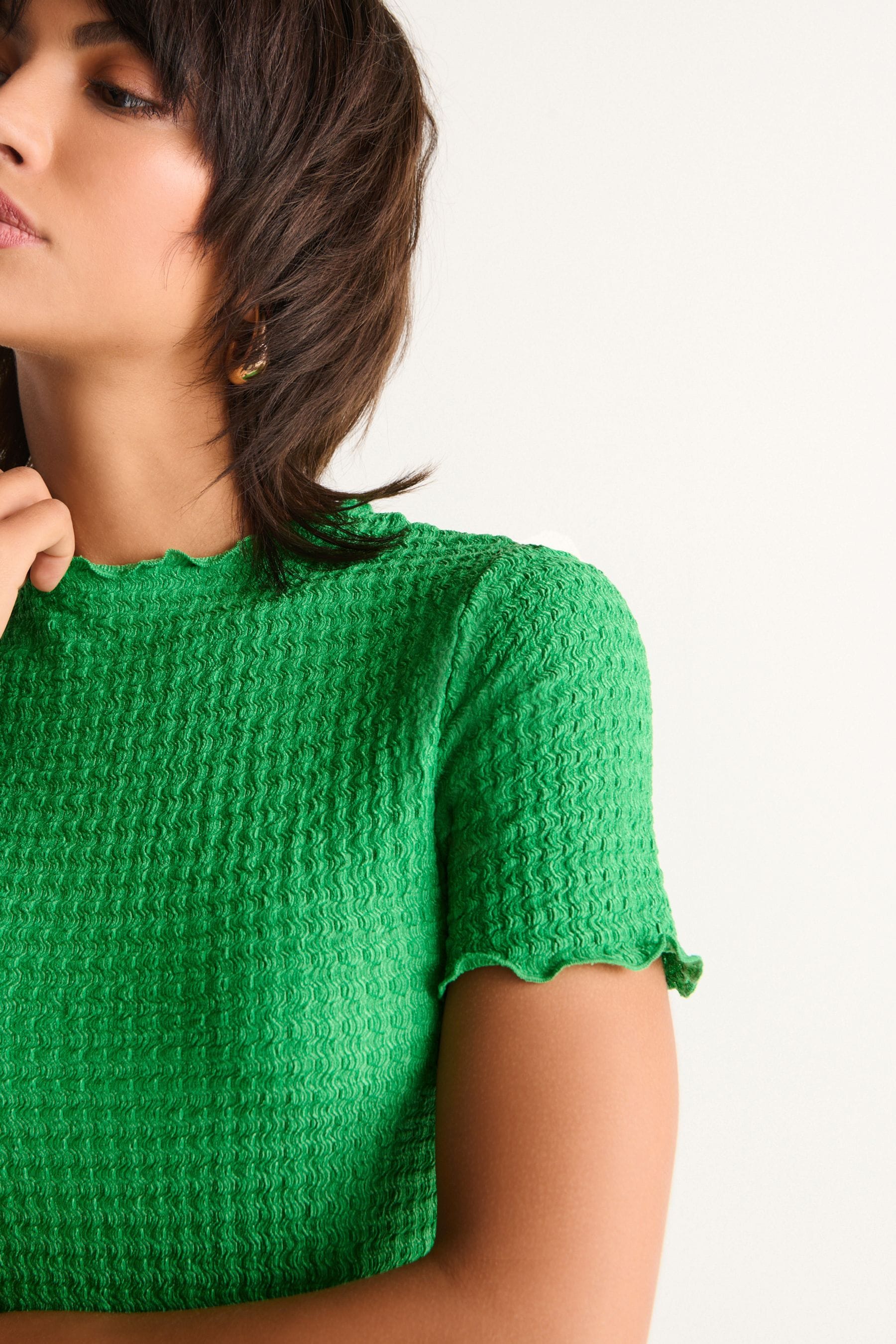 Lettuce edge short sleeve deals
