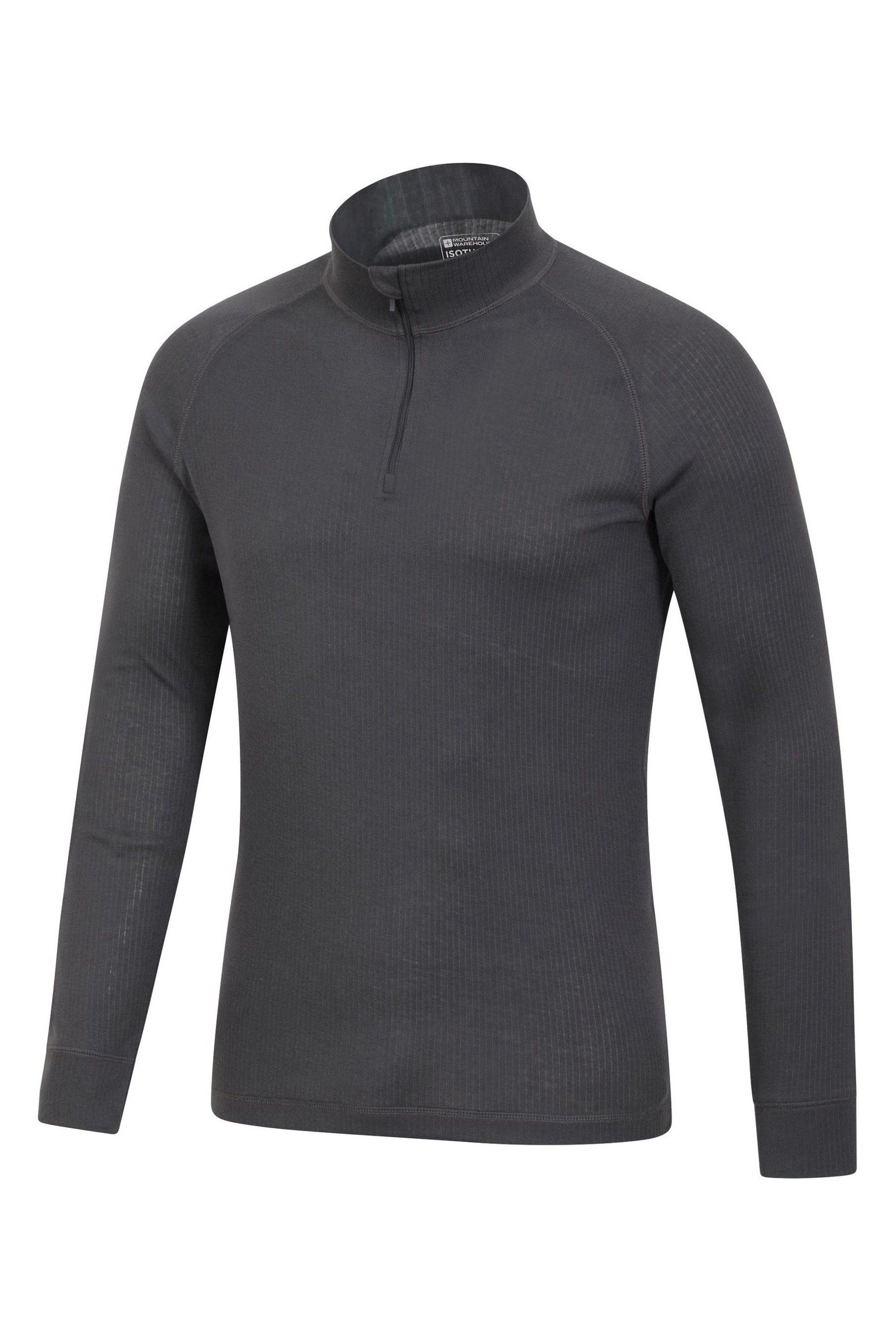 Buy Mountain Warehouse Grey Mens Talus Zip Neck Thermal Top from the