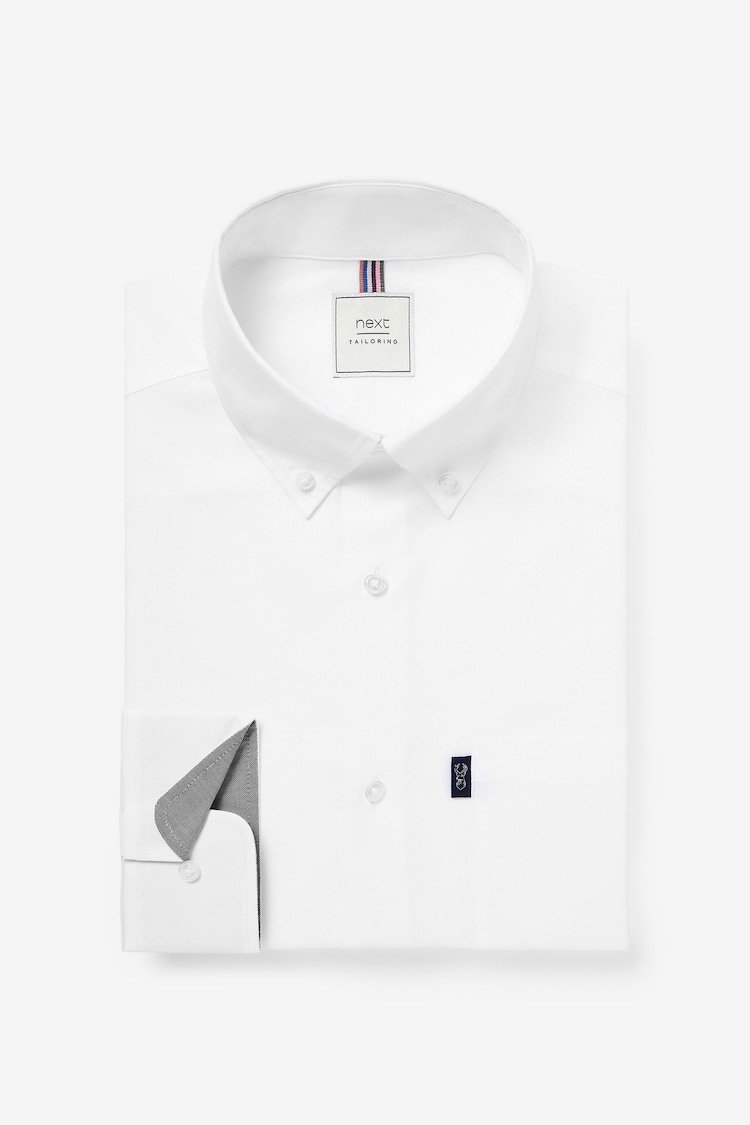 Белый - Обычный крой - Button Down Easy Iron Oxford Shirt - Image 1 of 1 Белый - Обычный крой - Button Down Easy Iron Oxford Shirt - Image 1 of 1