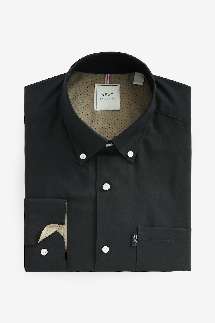 Черный - Обычный крой - Button Down Easy Iron Oxford Shirt - Image 1 of 1 Черный - Обычный крой - Button Down Easy Iron Oxford Shirt - Image 1 of 1