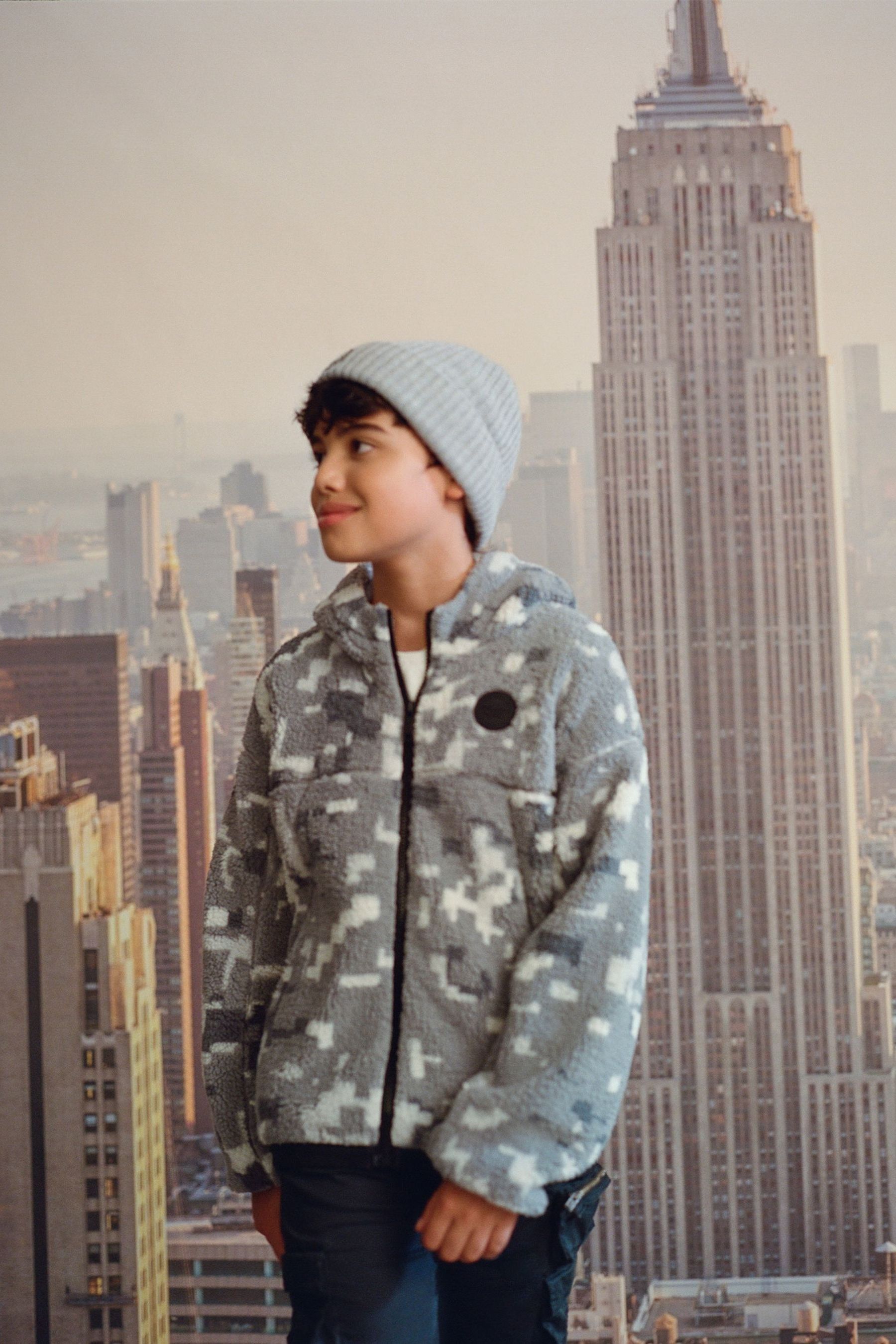 Buy Abercrombie & Fitch Grey Hooded Camo Fleece Sweatshirt from Next