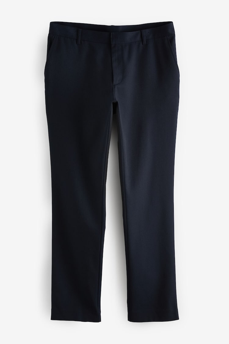 Marineblau/blau - Schmale Passform - Elegante Hose ohne Bundfalte - Image 1 of 1
