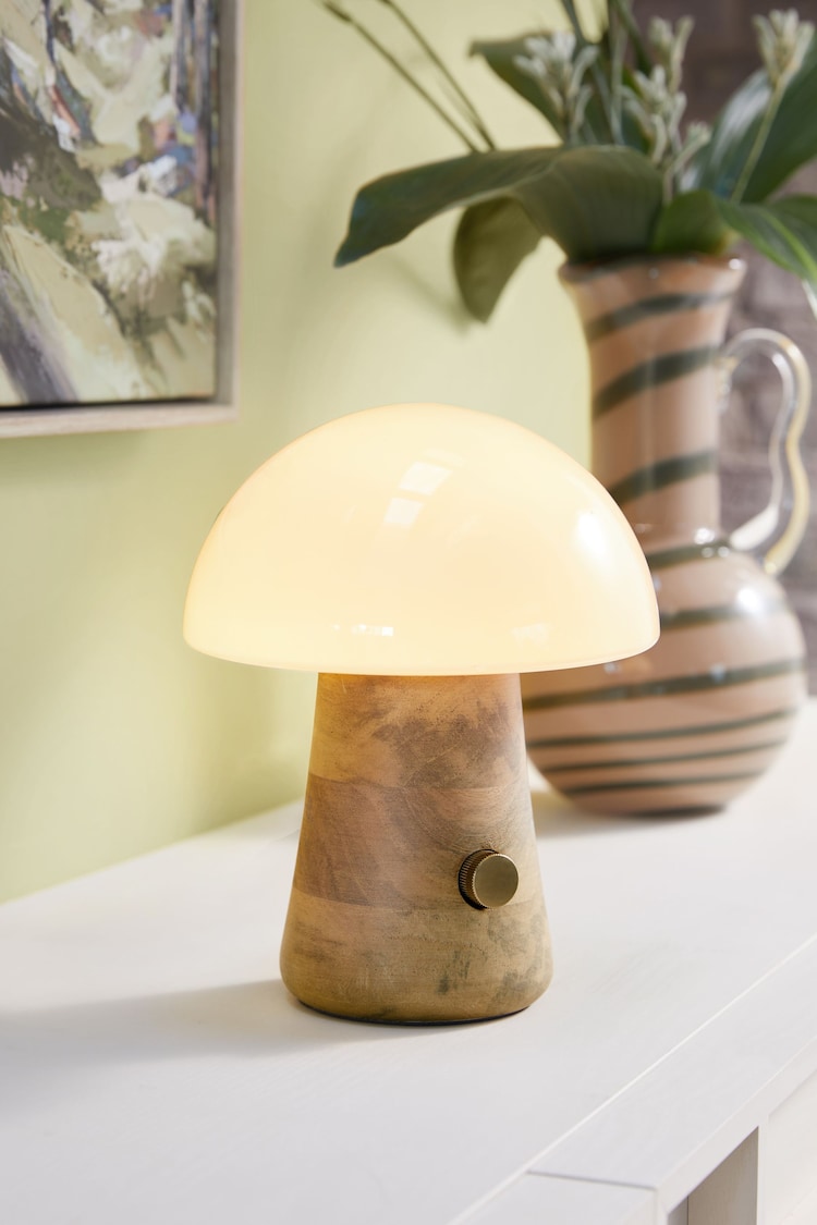 Natural Bjorn Rechargeable Wireless Table Lamp - Image 1 of 1