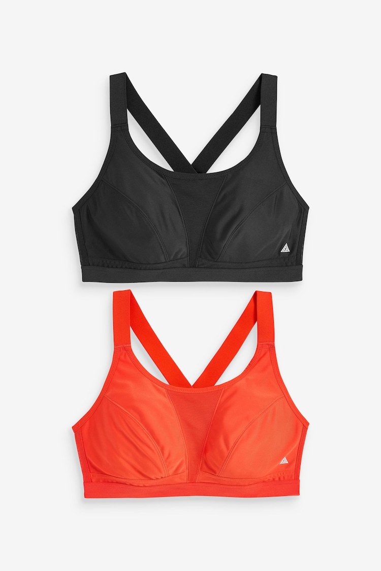 Rot/Schwarz - Active Sports High Impact Dry Tech Crop Tops B-G im 2 er-Pack - Bild 1 von 1 Rot/Schwarz - Active Sports High Impact Dry Tech Crop Tops B-G im 2 er-Pack - Bild 1 von 1