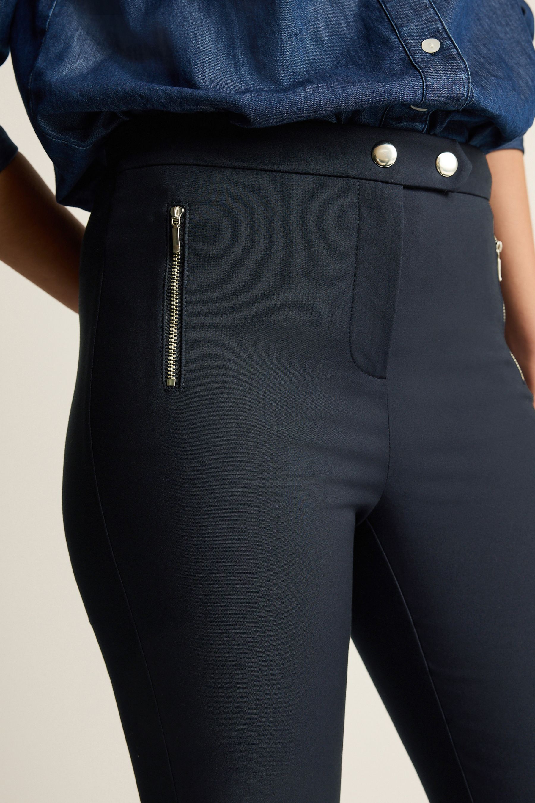 Buy Navy Blue Skinny Trousers from the Next UK online shop