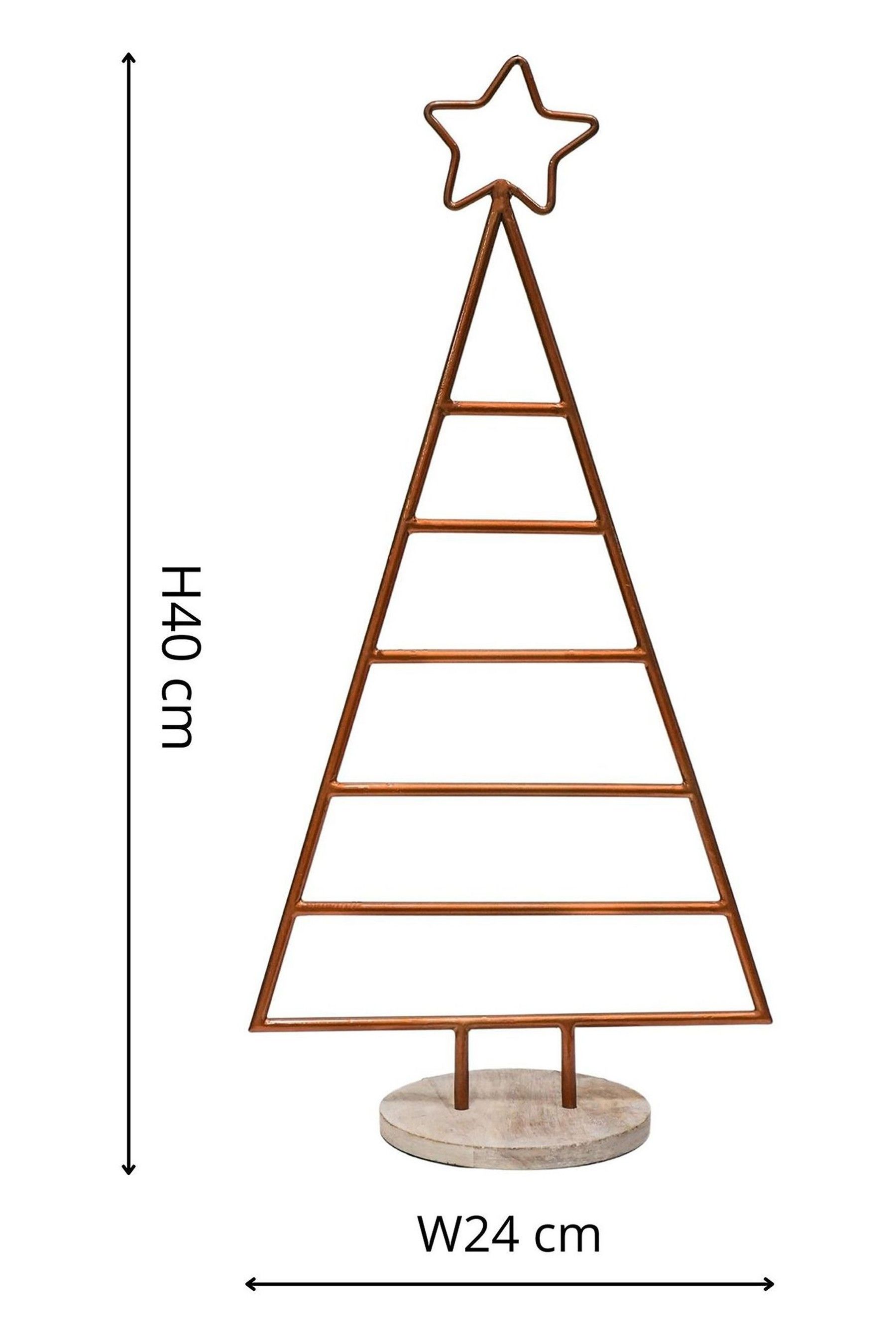 Buy Ivyline Copper Iron Christmas Tree with Star from the Next UK
