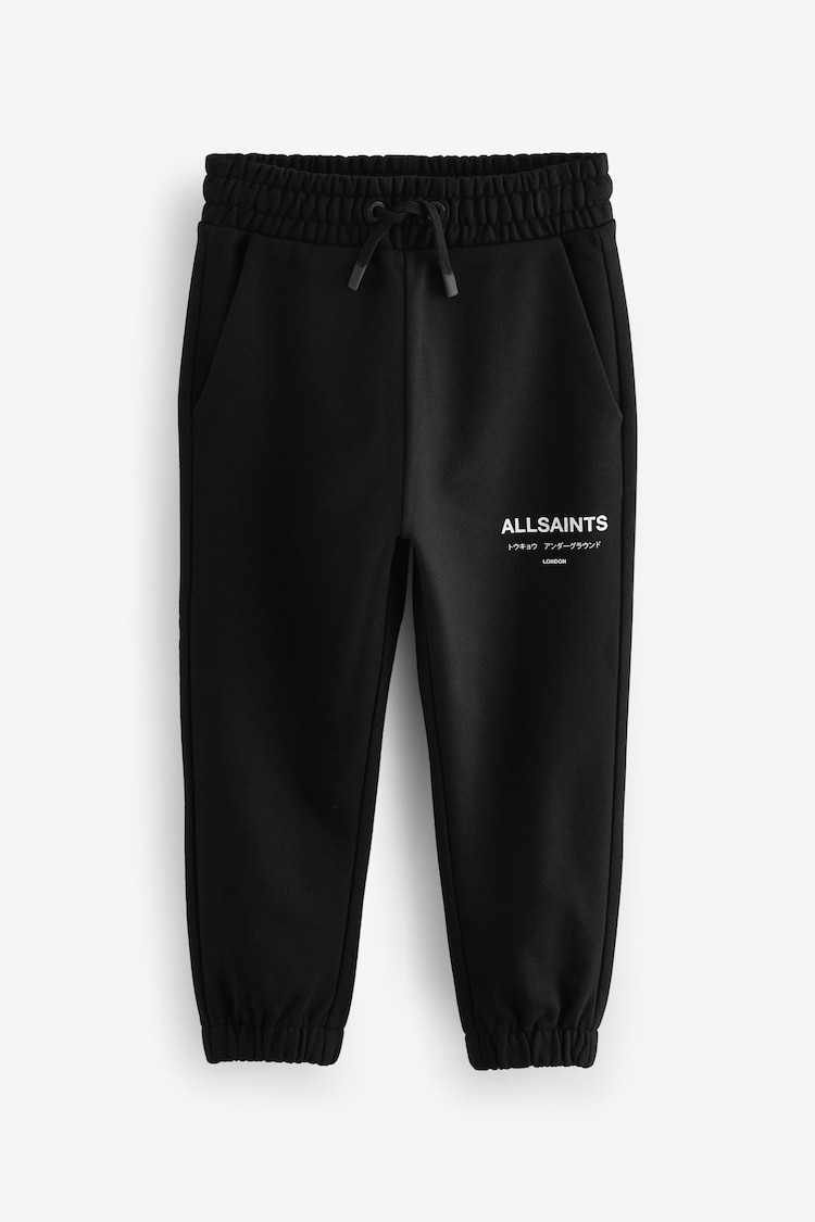 smALLSAINTS Black Underground Straight Cuffed 100% Cotton Joggers - Image 1 of 1