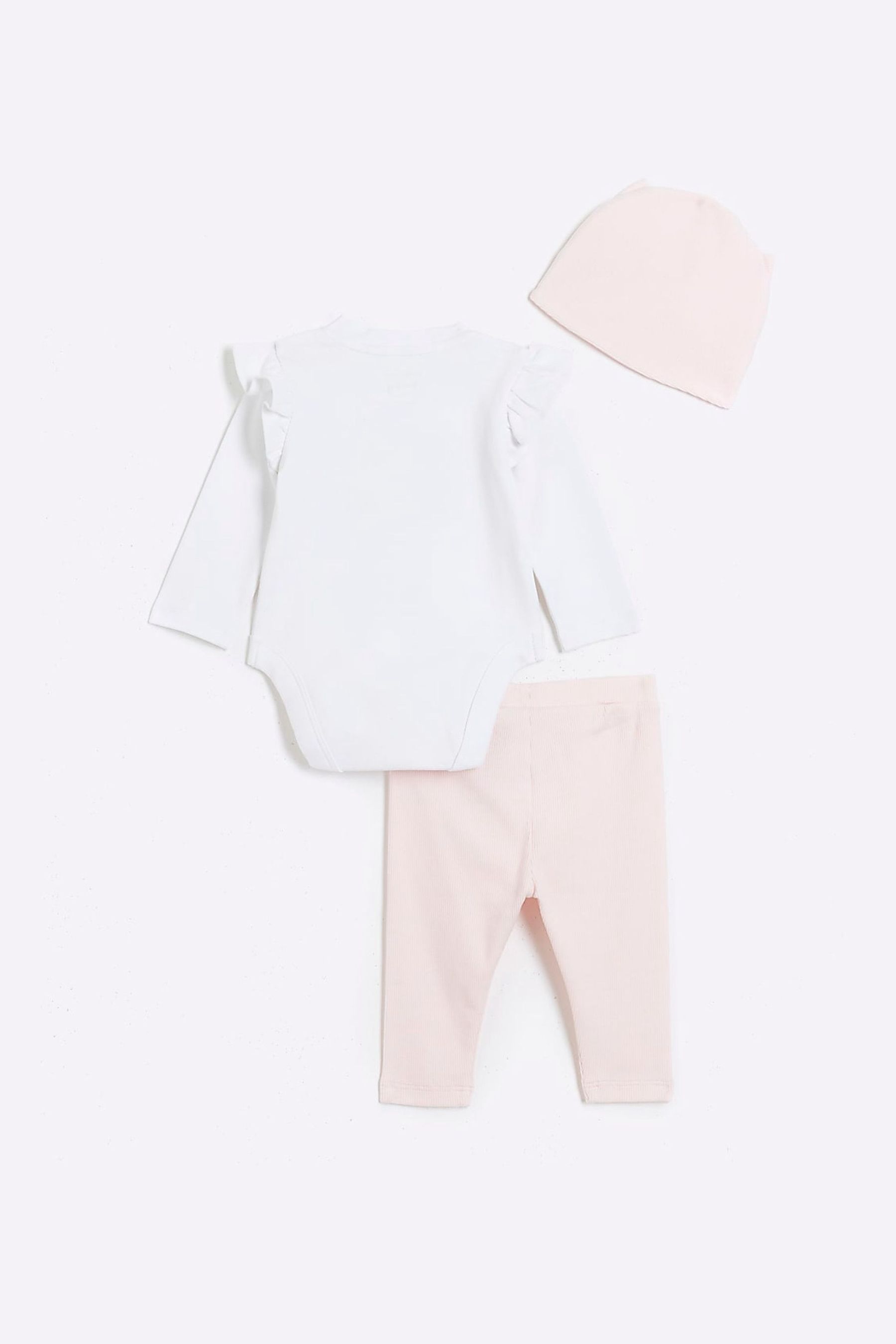 Buy River Island Pink Baby Girls 3 Piece Turban Set from the Next UK