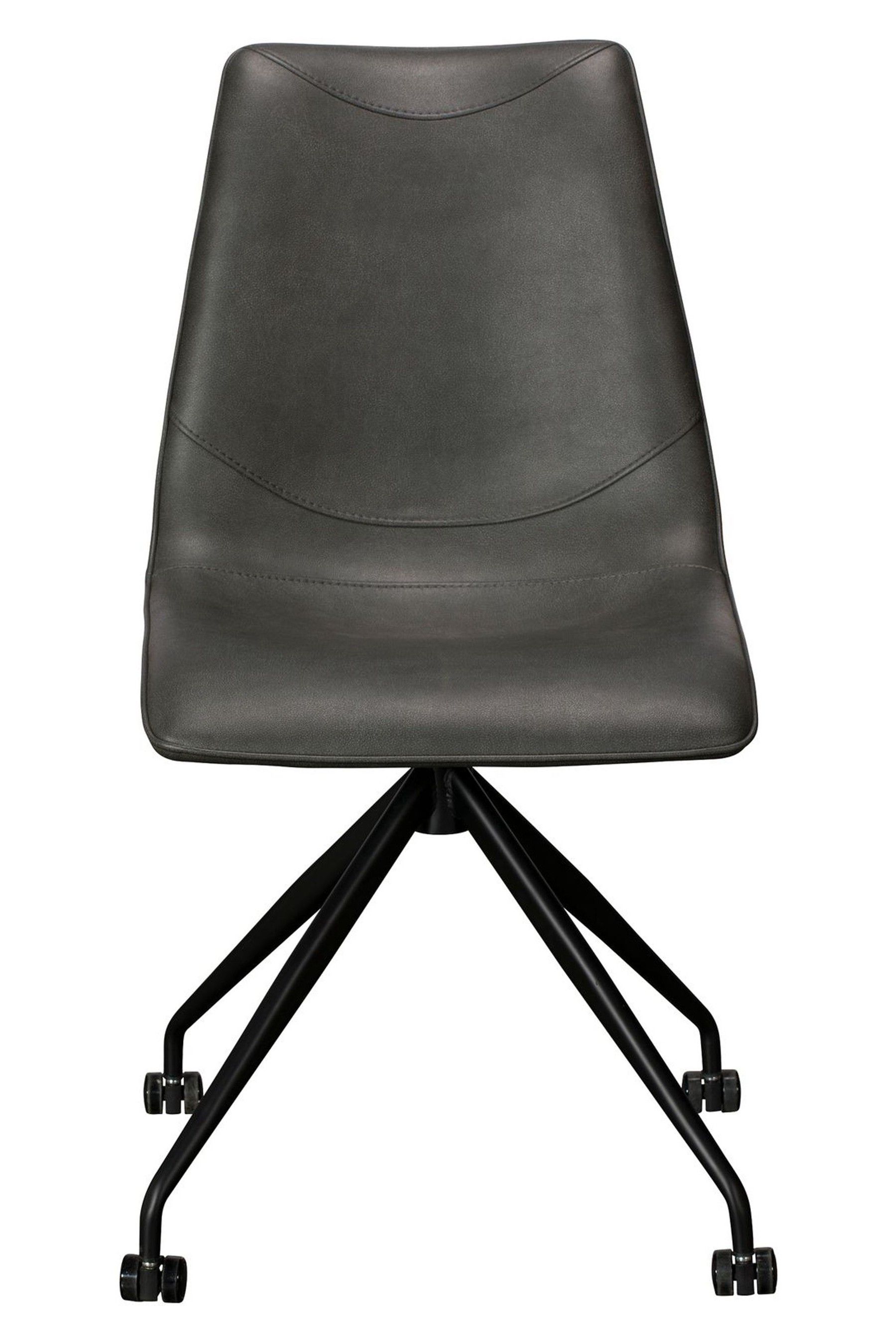 Buy Barker and Stonehouse Grey Cass Faux Leather Swivel Office Chair