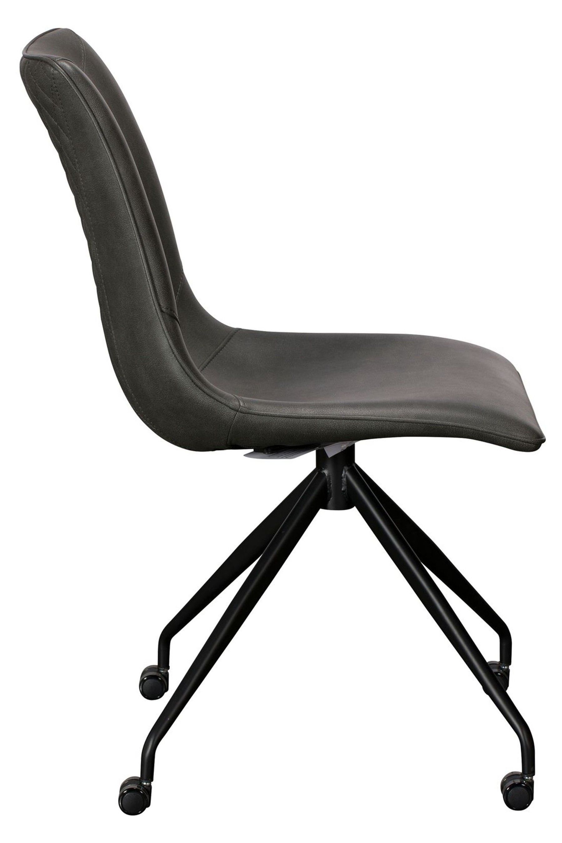 Buy Barker and Stonehouse Grey Cass Faux Leather Swivel Office Chair