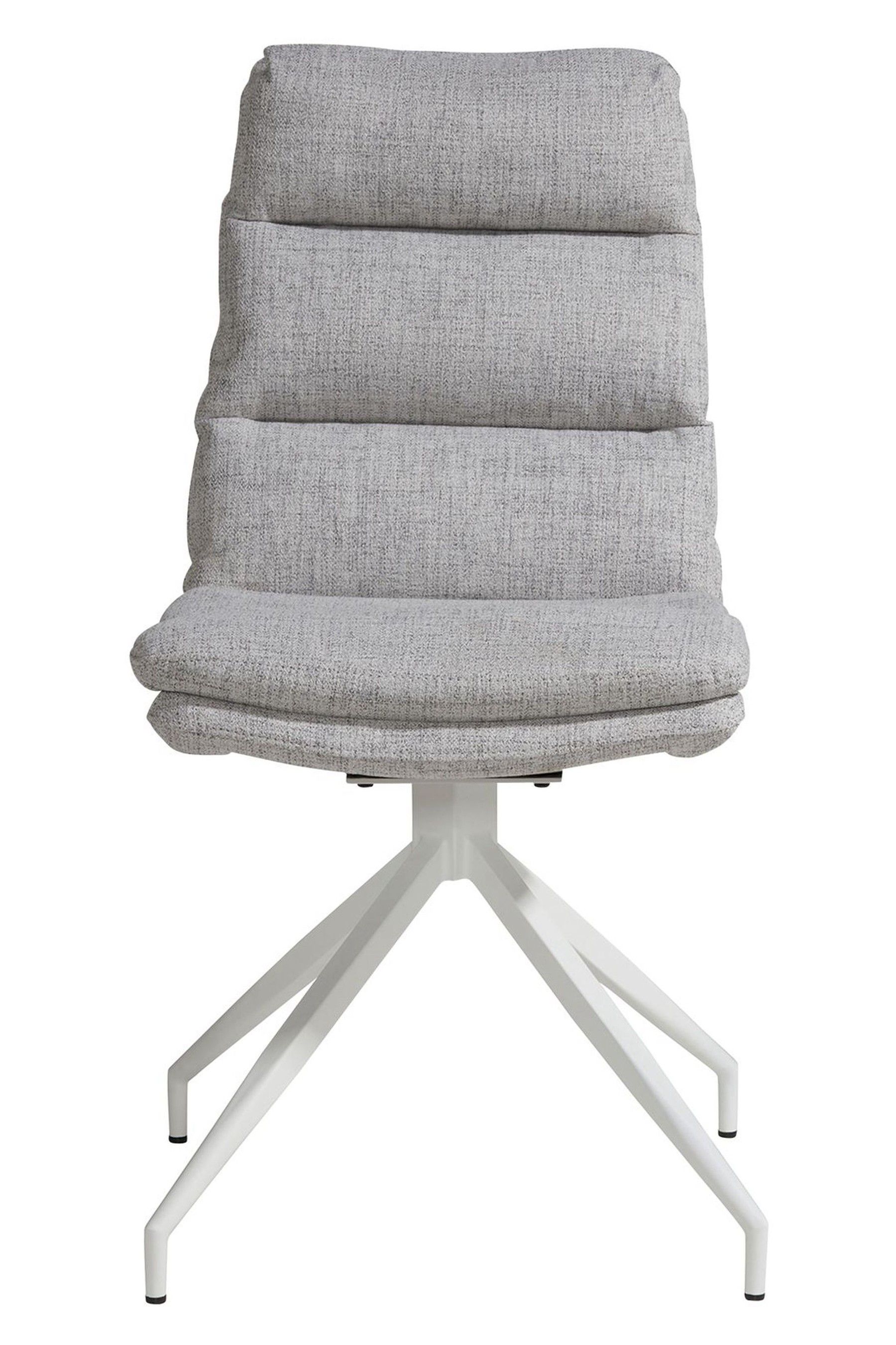 Buy Barker and Stonehouse Grey Eero Fabric Swivel Dining Chair from the