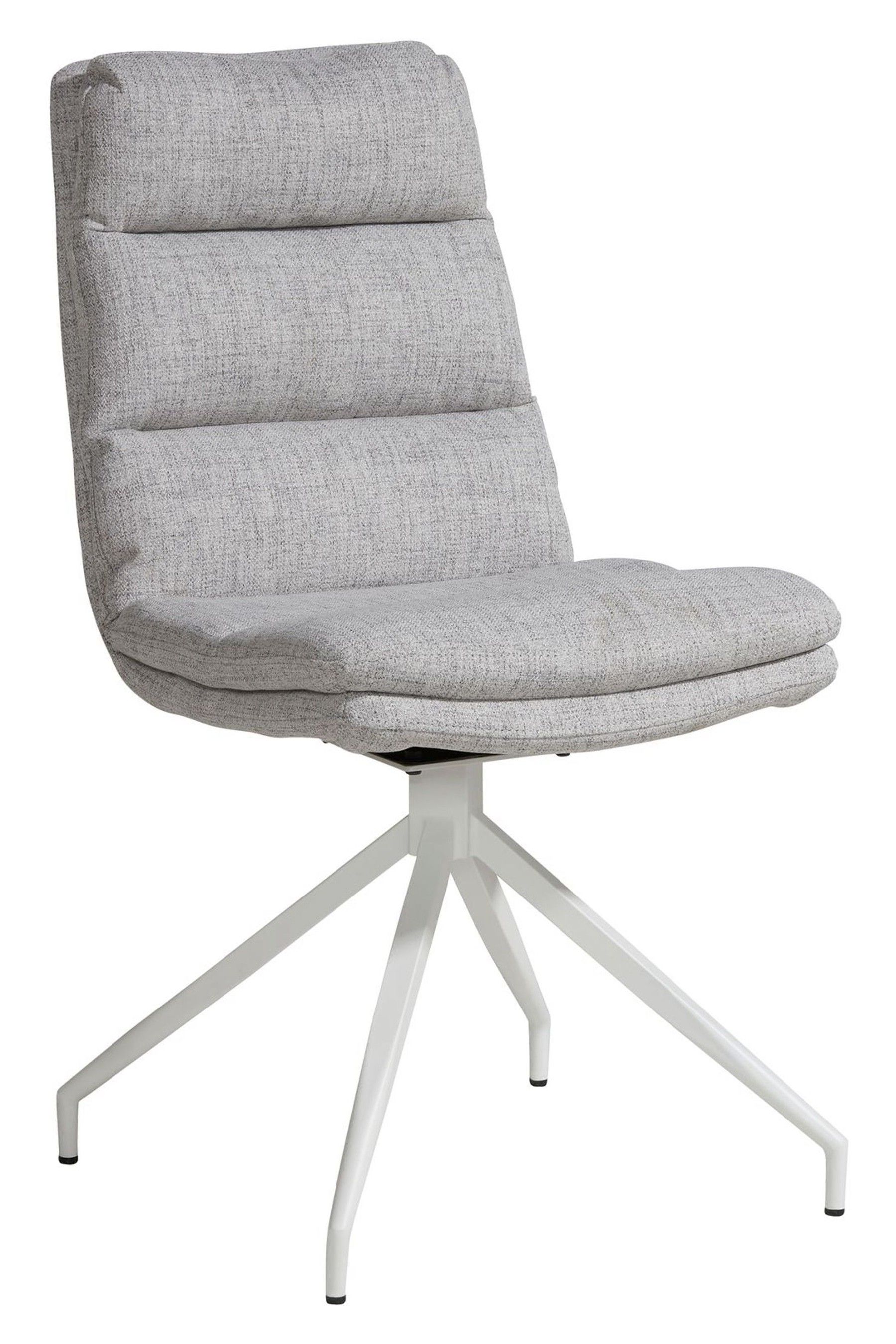 Buy Barker and Stonehouse Grey Eero Fabric Swivel Dining Chair from the