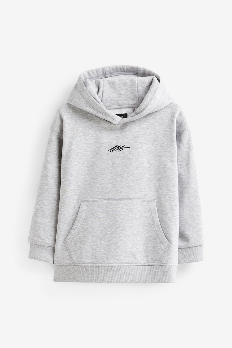 Granite Grey Plain Jersey Hoodie (3-16yrs) - Image 1 of 1