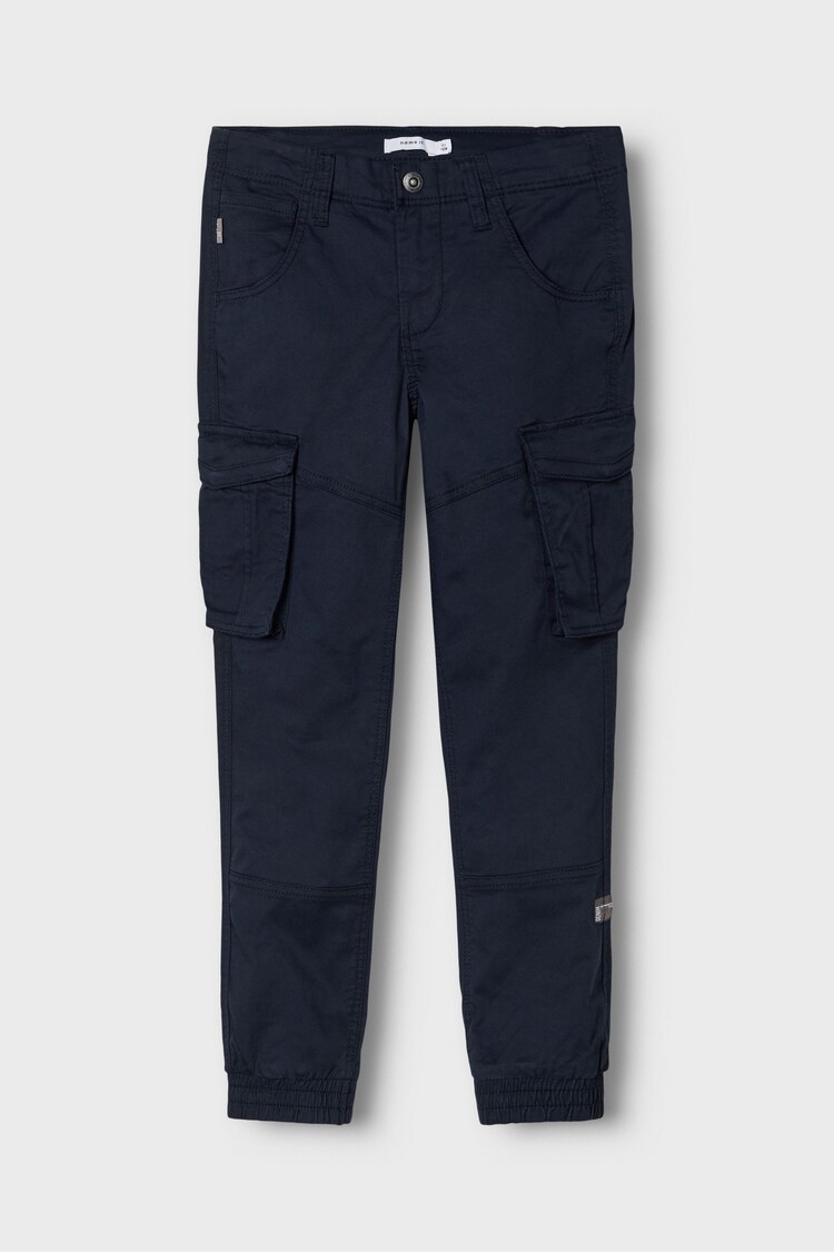 Name It Blue Boys Cargo Trousers - Image 1 of 1