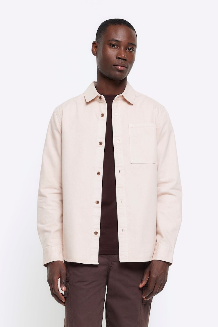 River Island Pink Long Sleeved Shirt - Image 1 of 1