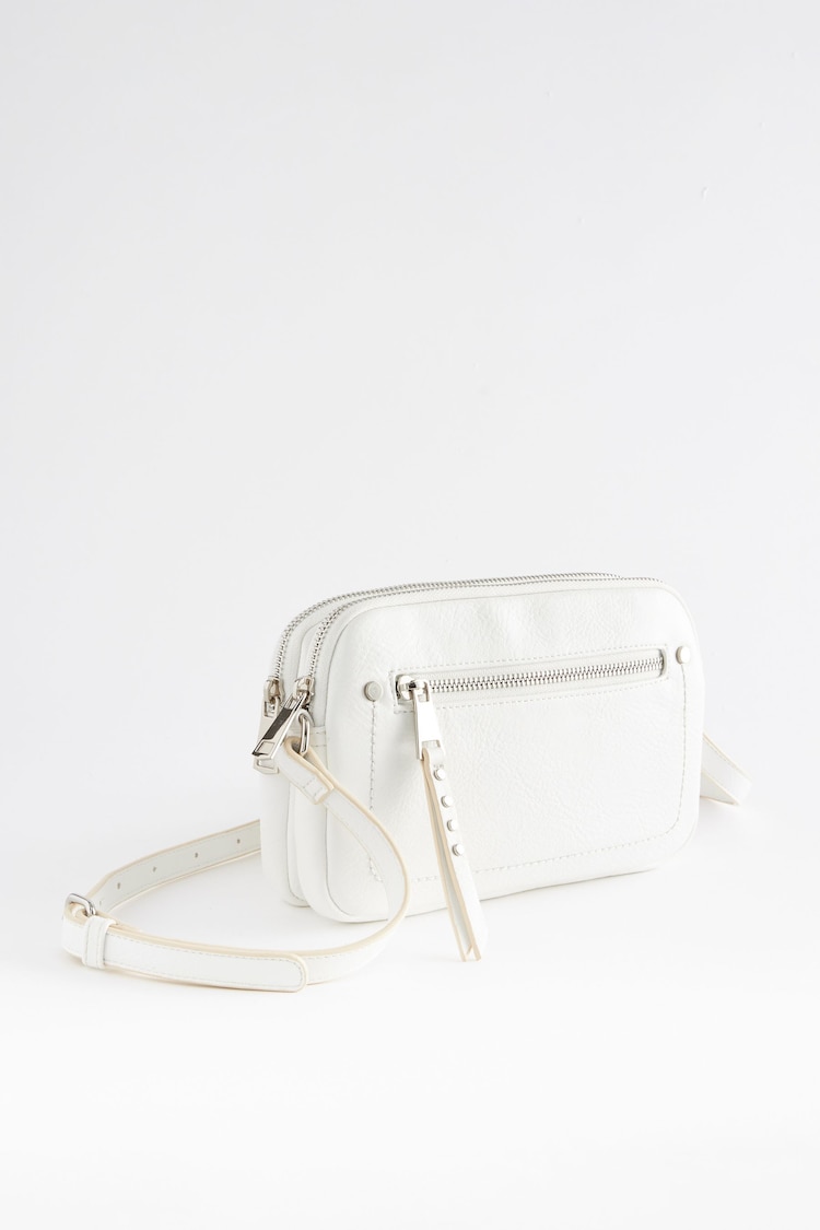 White Utility Stud Cross-Body Bag - Image 1 of 1