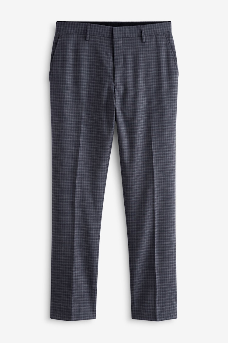 Violet - Slim Fit Signature Zignone Check Suit: Trousers - Image 1 of 1