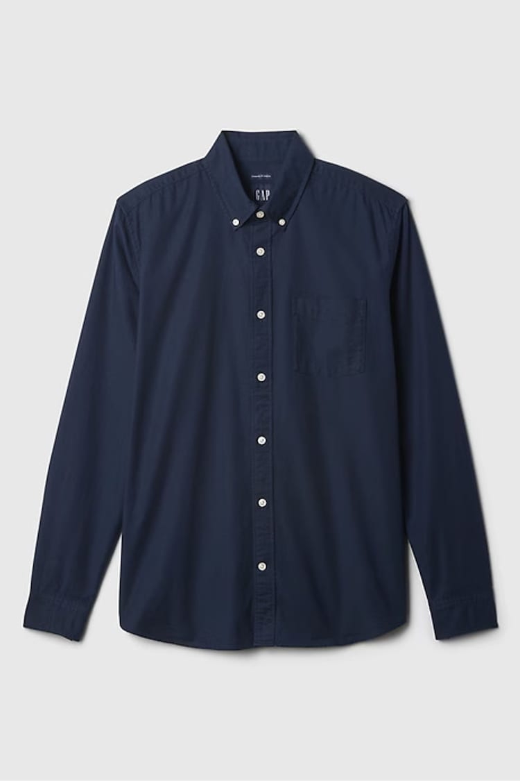 Gap Blue Regular Fit Long Sleeve Oxford Shirt - Image 1 of 1