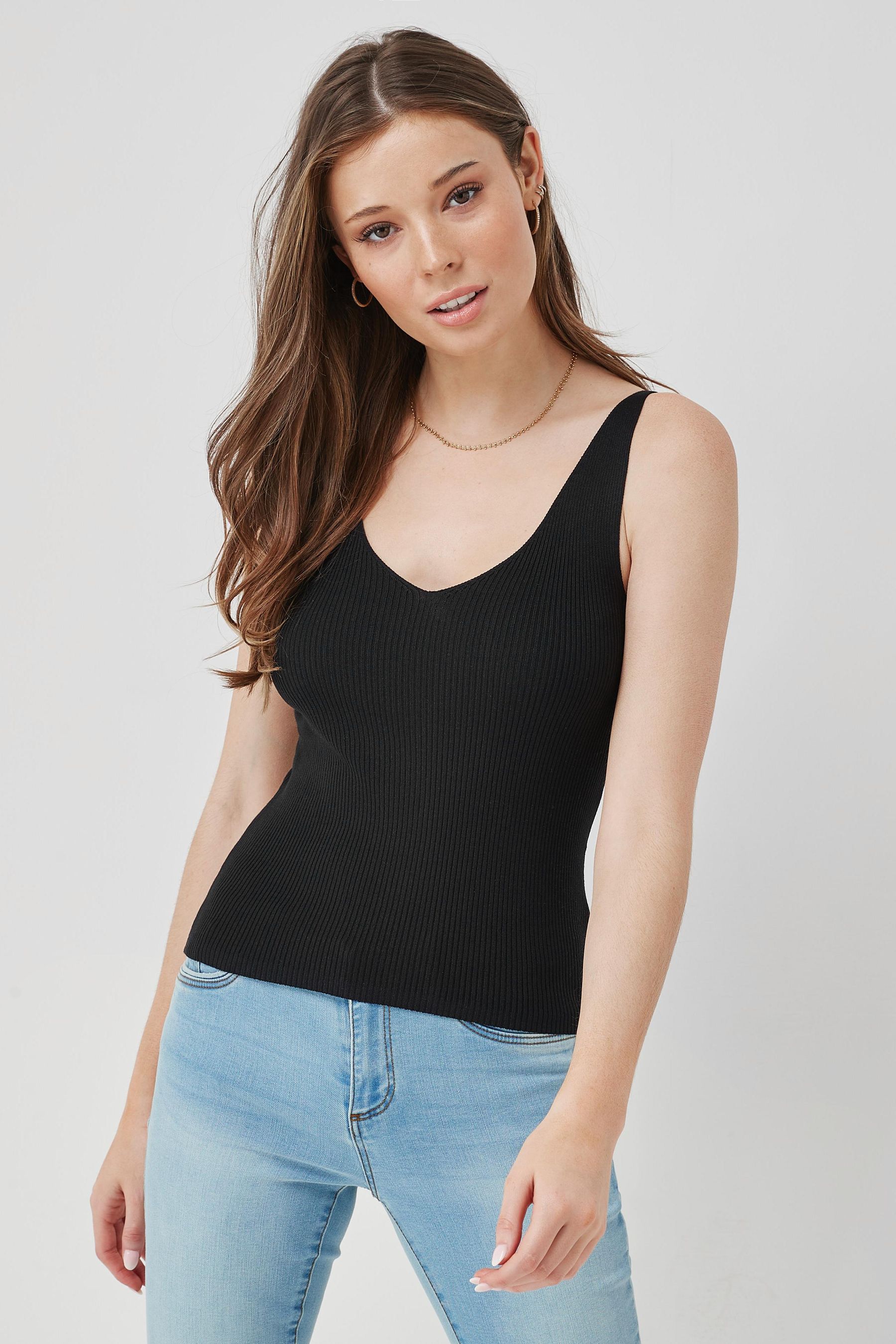 Buy JDY Black Knitted Vest Top from the Next UK online shop