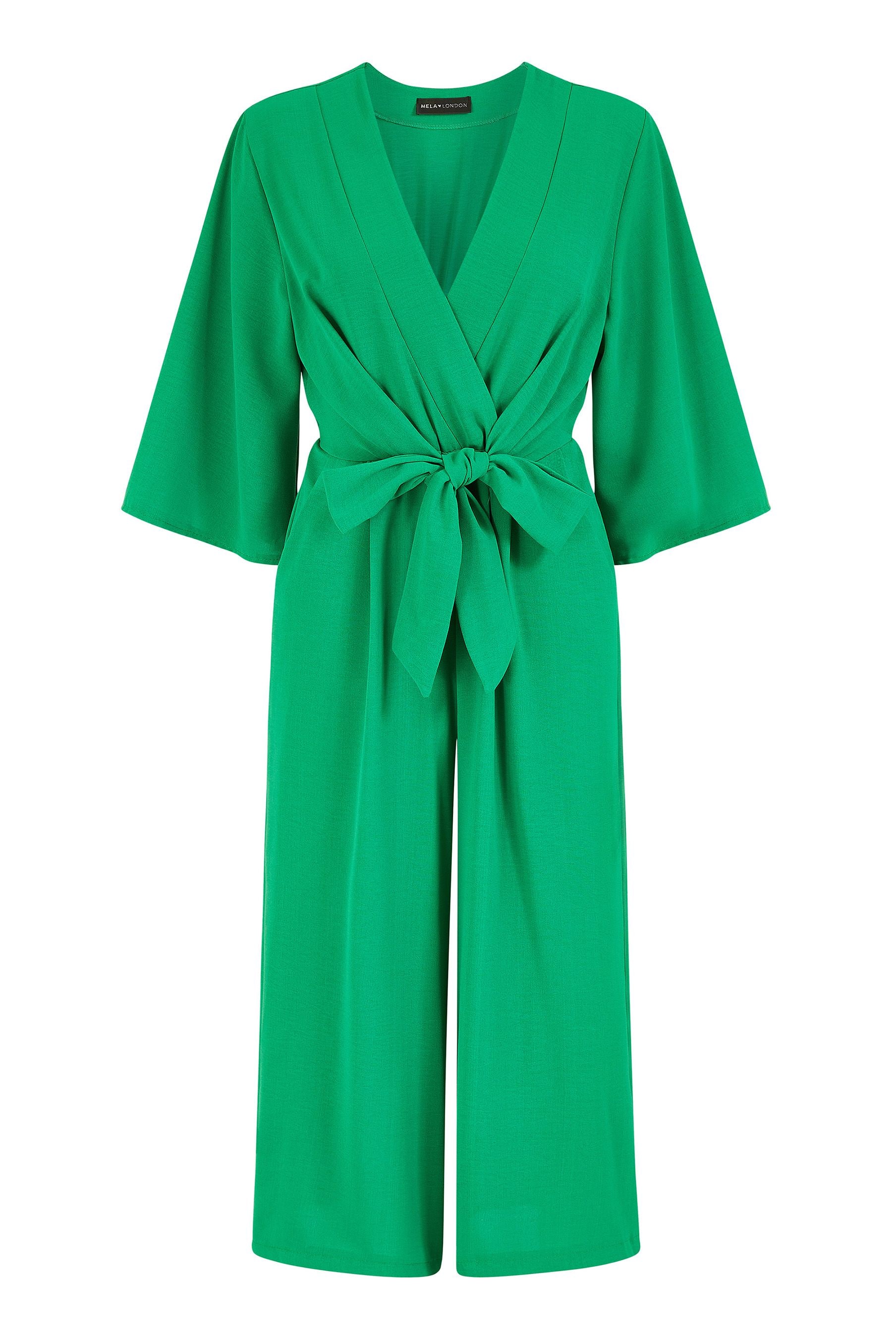 Buy Mela Kimono Style Jumpsuit With Tie Waist and Pockets from the Next