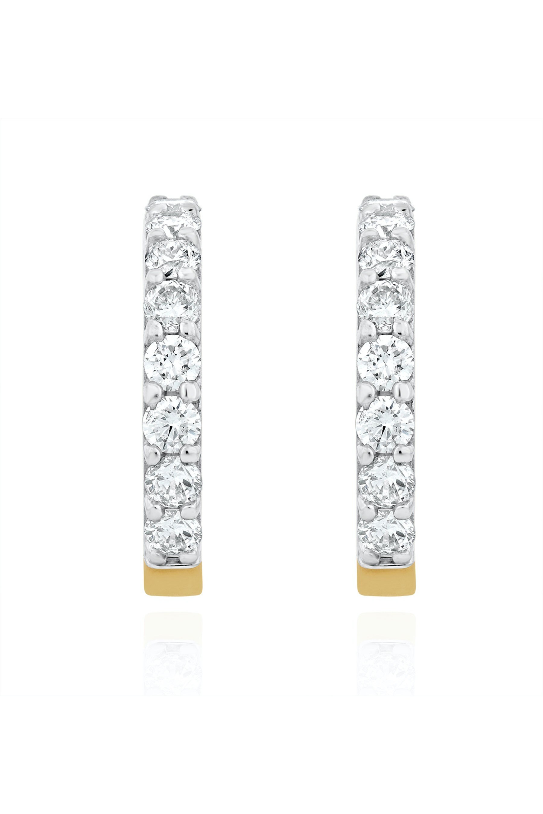 Buy The Diamond Store 9k Gold Comfort Huggy Lab Diamond Earrings 0.50ct