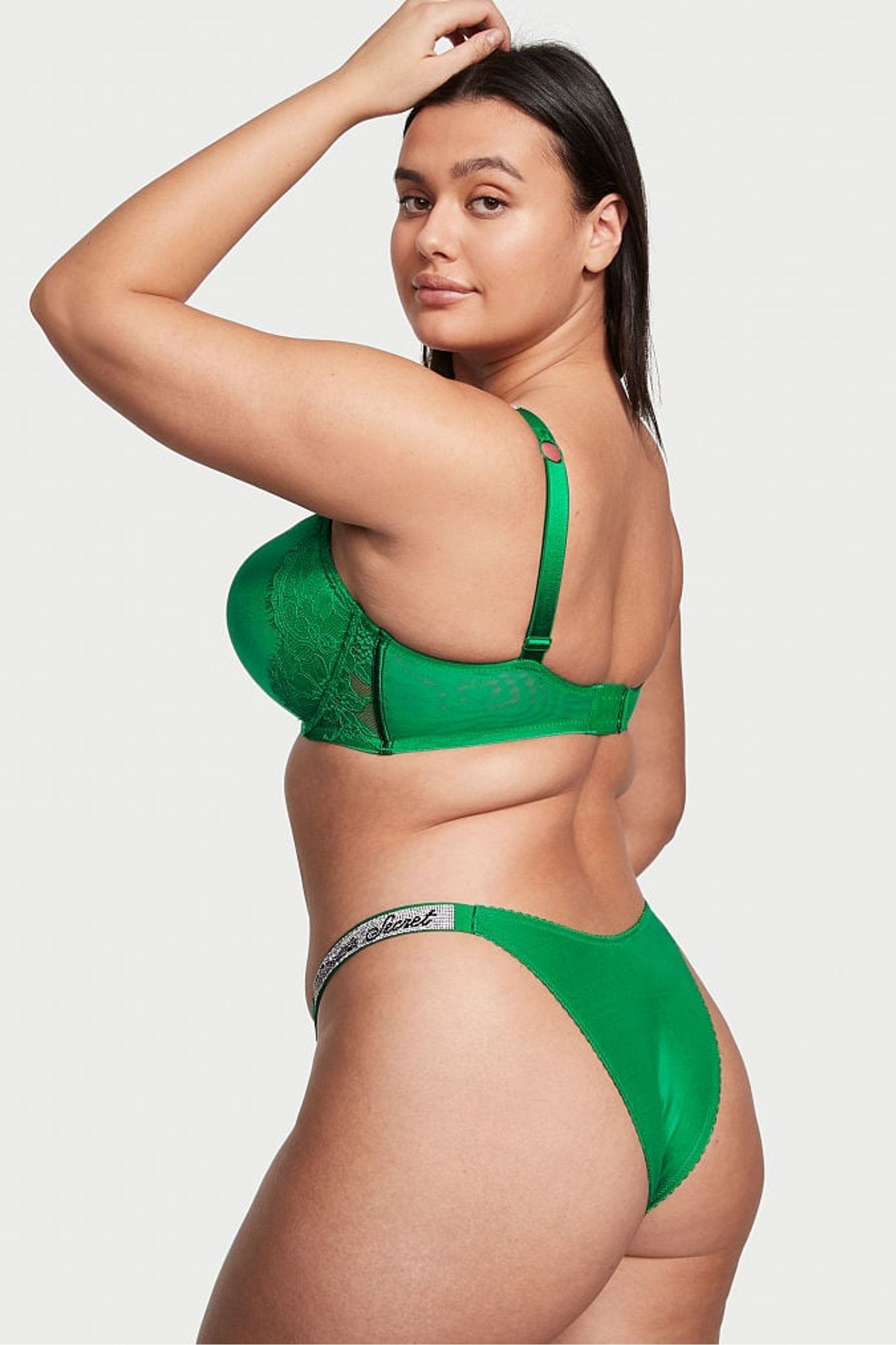 Buy Victoria's Secret Verdant Green Smooth Brazilian Shine Strap