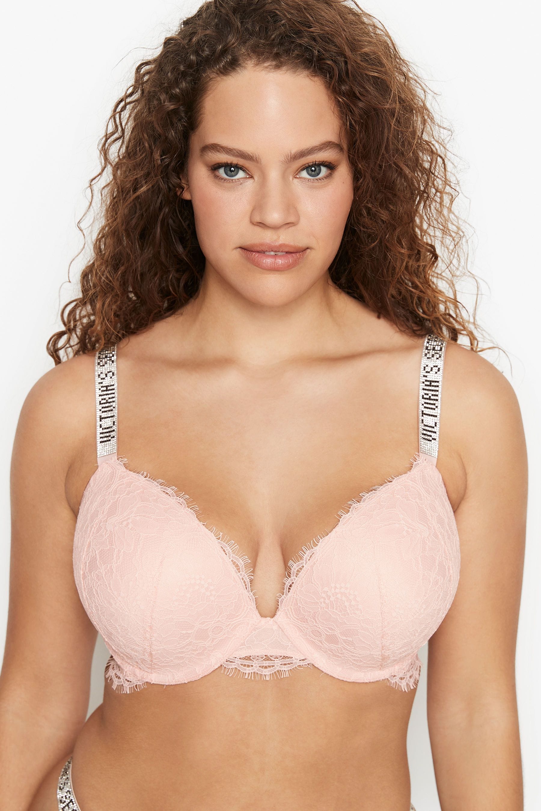 Buy Victoria S Secret Lace Shine Strap Push Up Bra From The Victoria S Secret Uk Online Shop