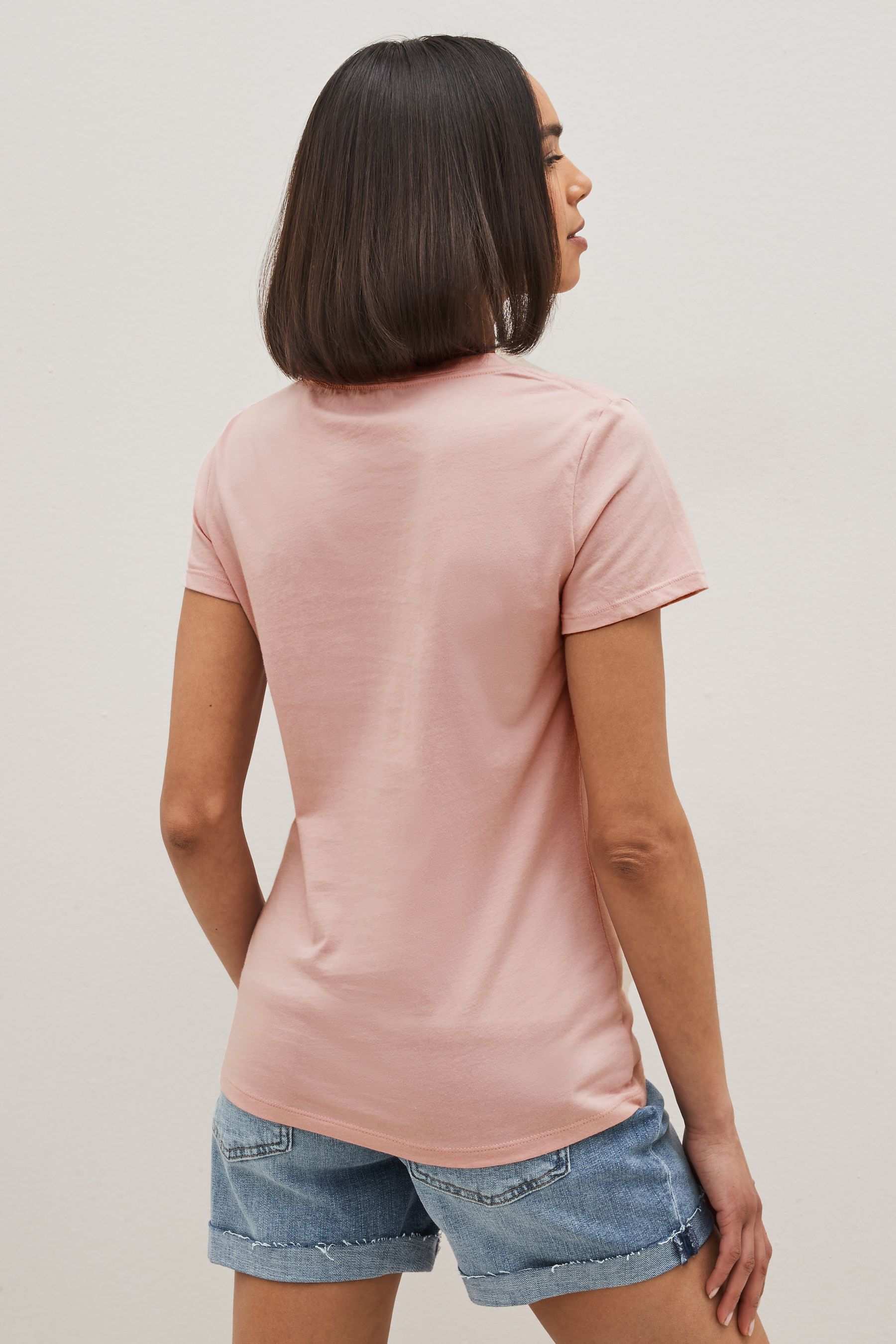 Buy Gap White and Pink Logo Short Sleeve Crew Neck TShirt 2Pack from