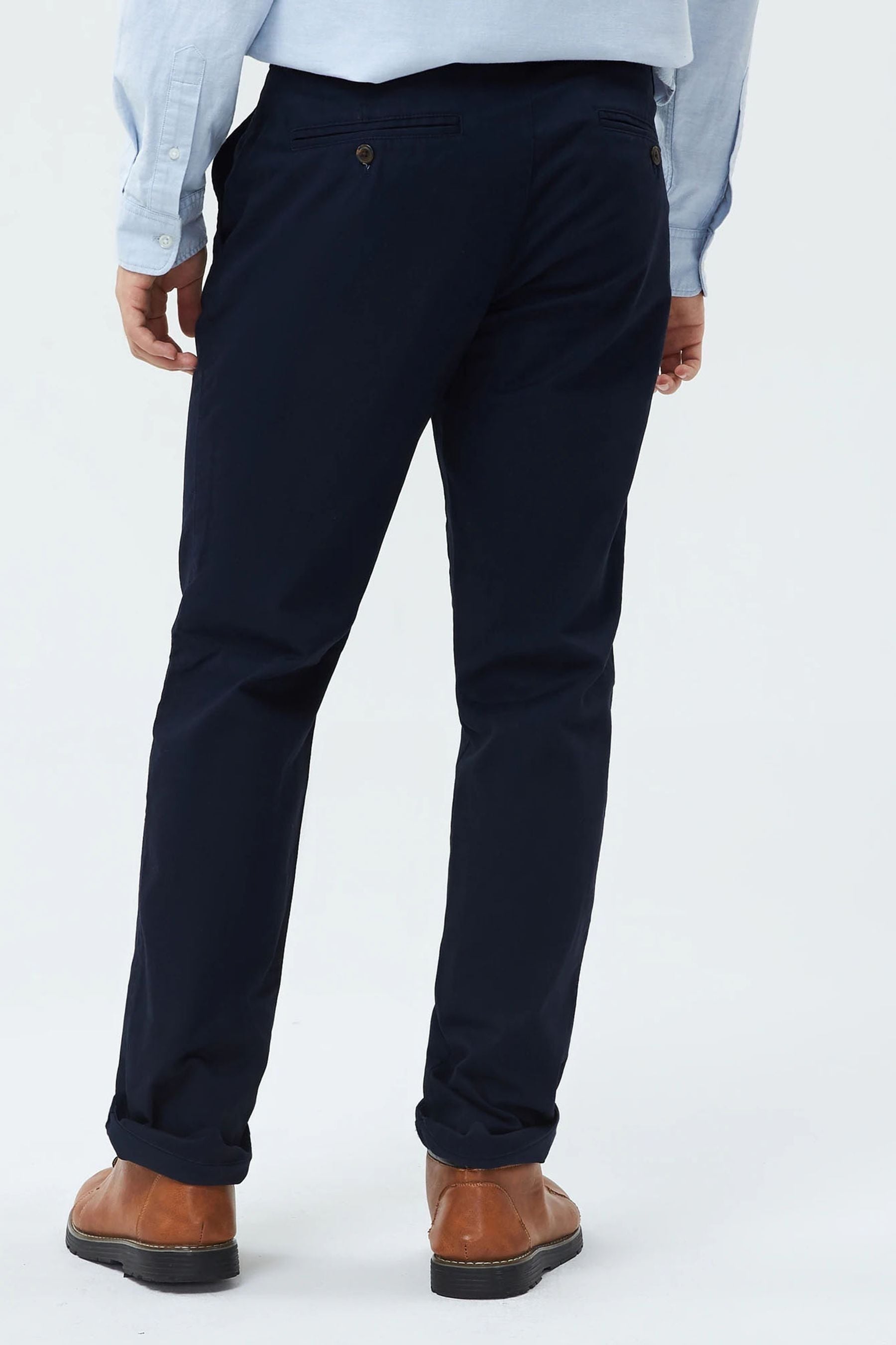 Buy Gap Blue Straight Fit Essential Chinos from the Next UK online shop