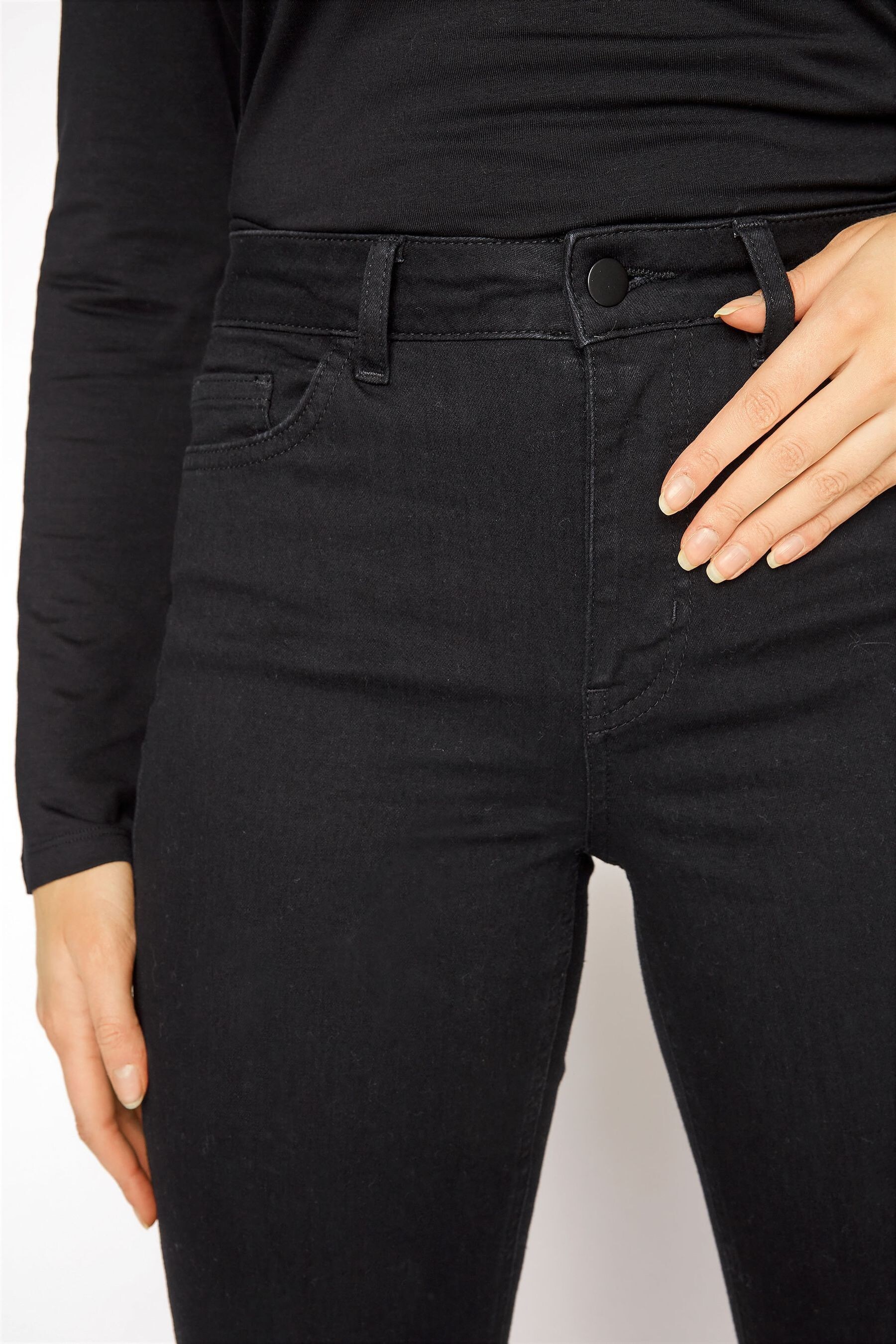 Buy Long Tall Sally Black Ultra Stretch Bootcut Jeans from the Next UK ...