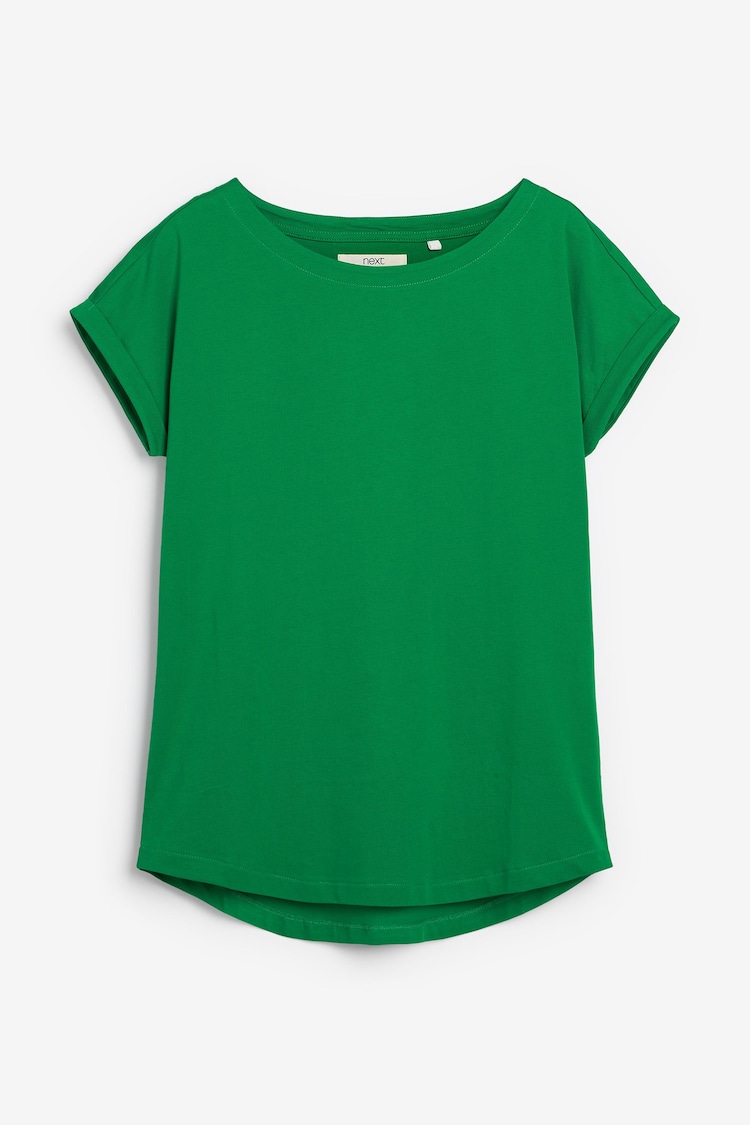 Green Bright Cap Sleeve T-Shirt Top - Image 1 of 1