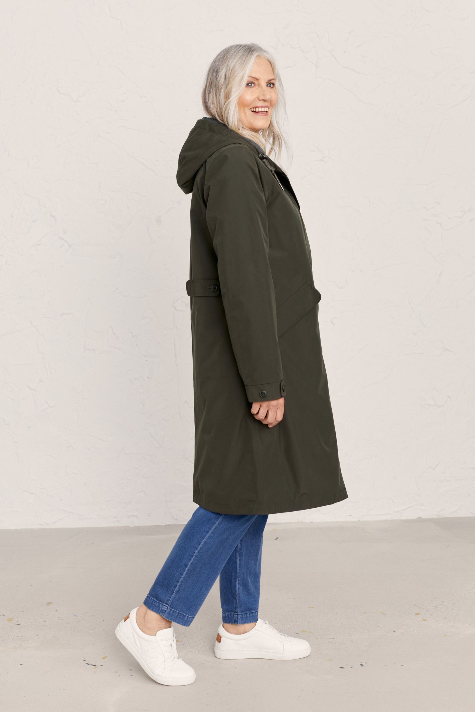 Buy Seasalt Cornwall Green Tall High Water Coat from Next Ireland