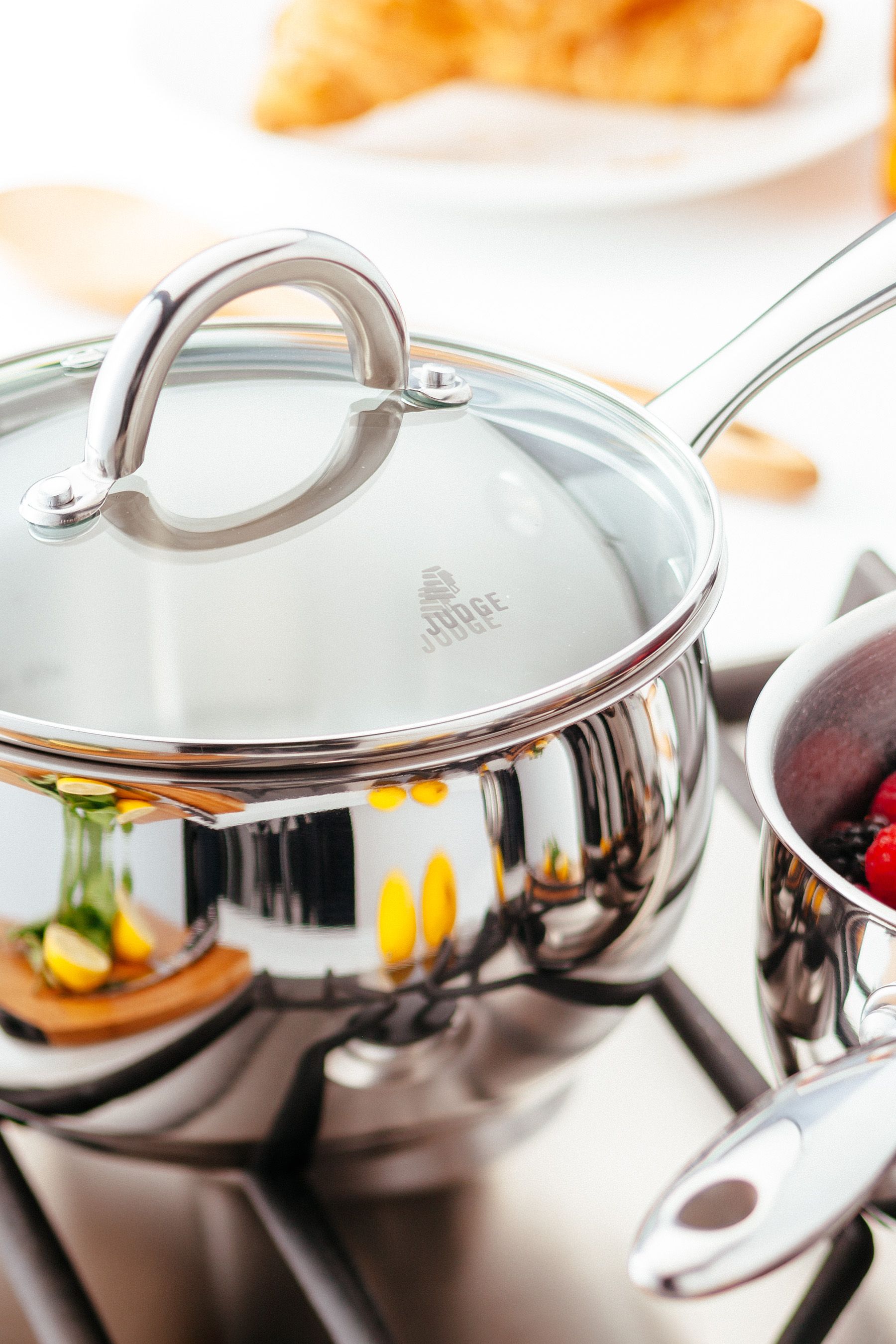 Buy Judge Silver Classic 3 Piece Saucepan Set from the Next UK online shop