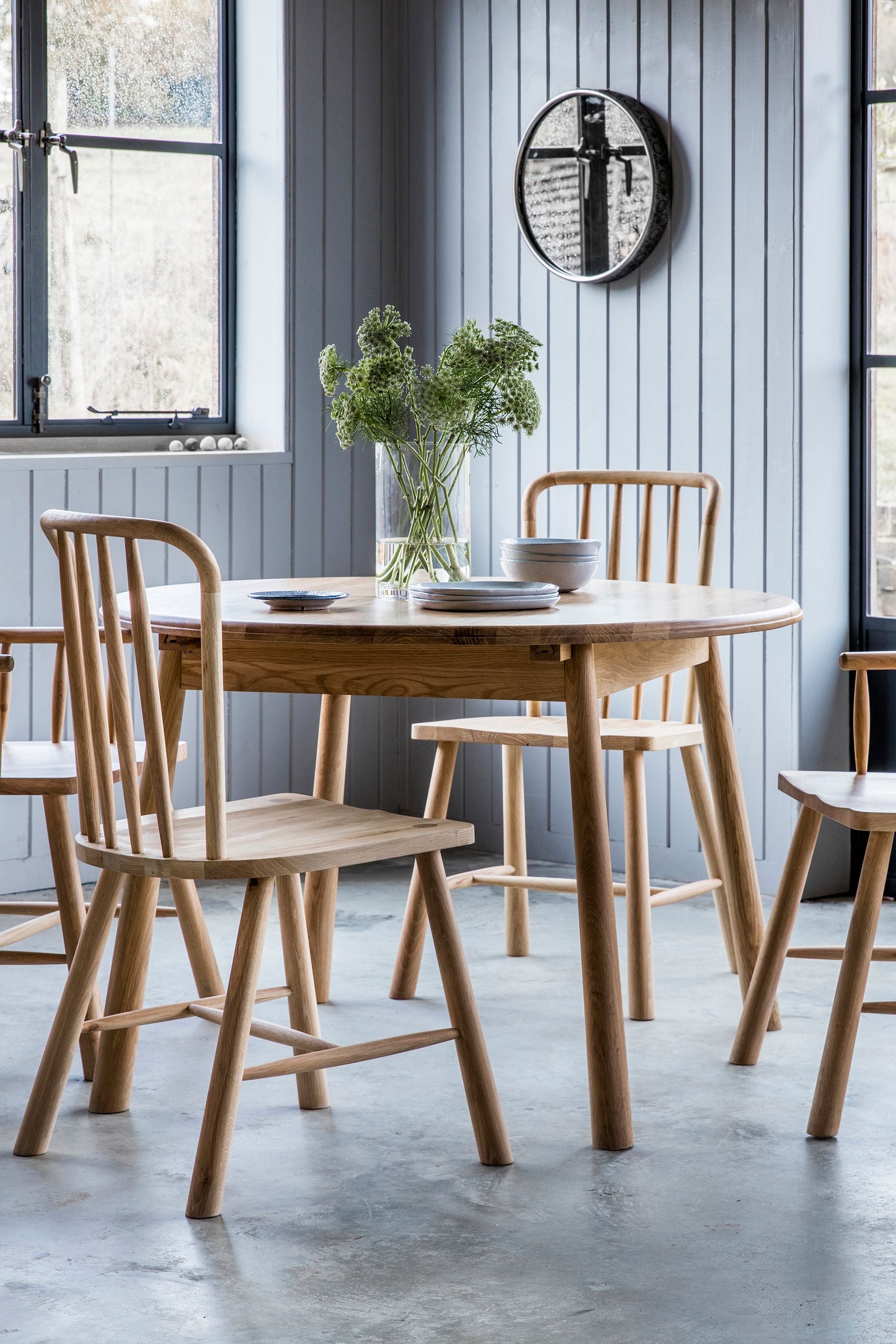 Buy Gallery Home Natural Virginia Round 6 Seater Extending Dining Table ...