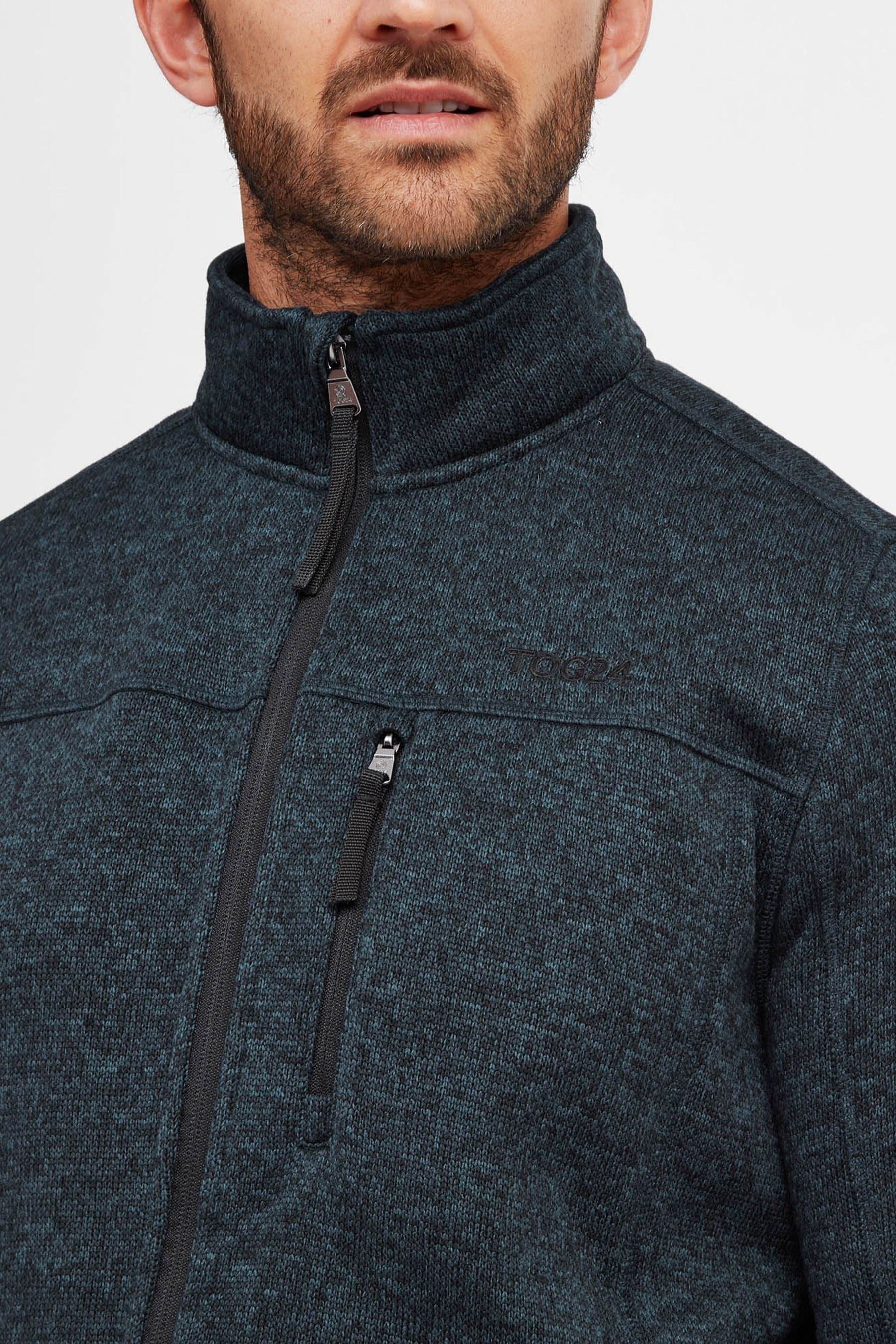 Buy Tog 24 Blue Sedman Knitlook Fleece Jacket from Next Australia