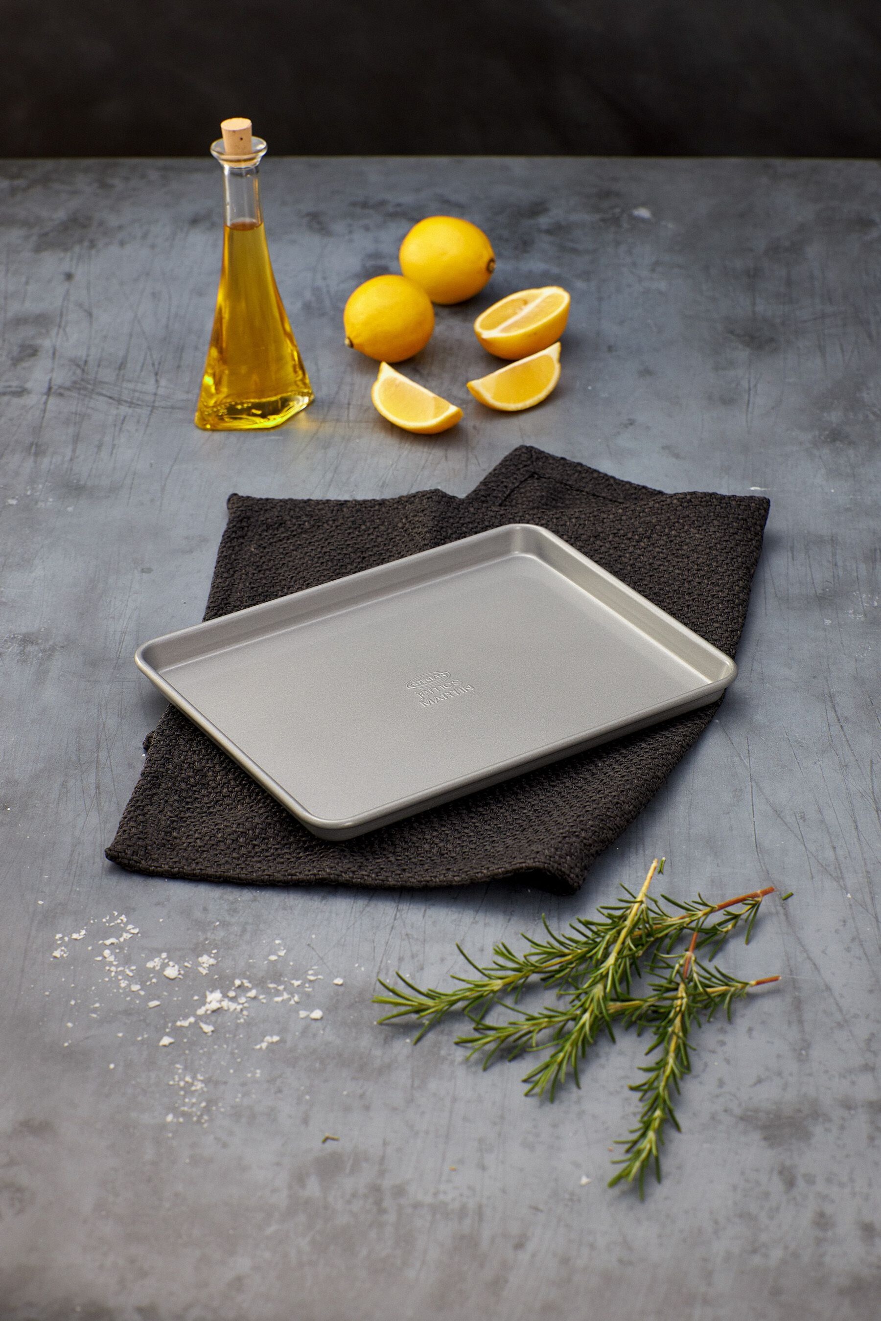 Buy Stellar James Martin Grey Bakers Collection Non Stick Baking Tray 24x18cm from the Next UK