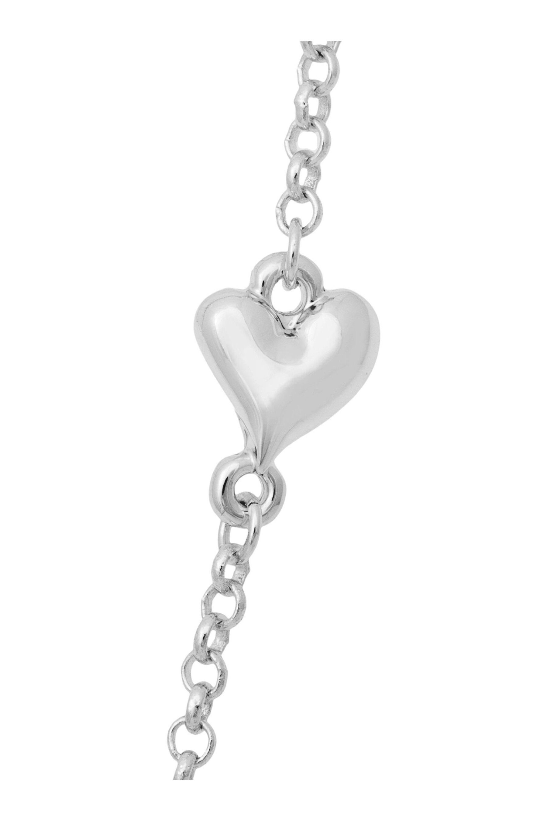 Buy Caramel Jewellery London Silver Tone Multi Heart Lariat Necklace